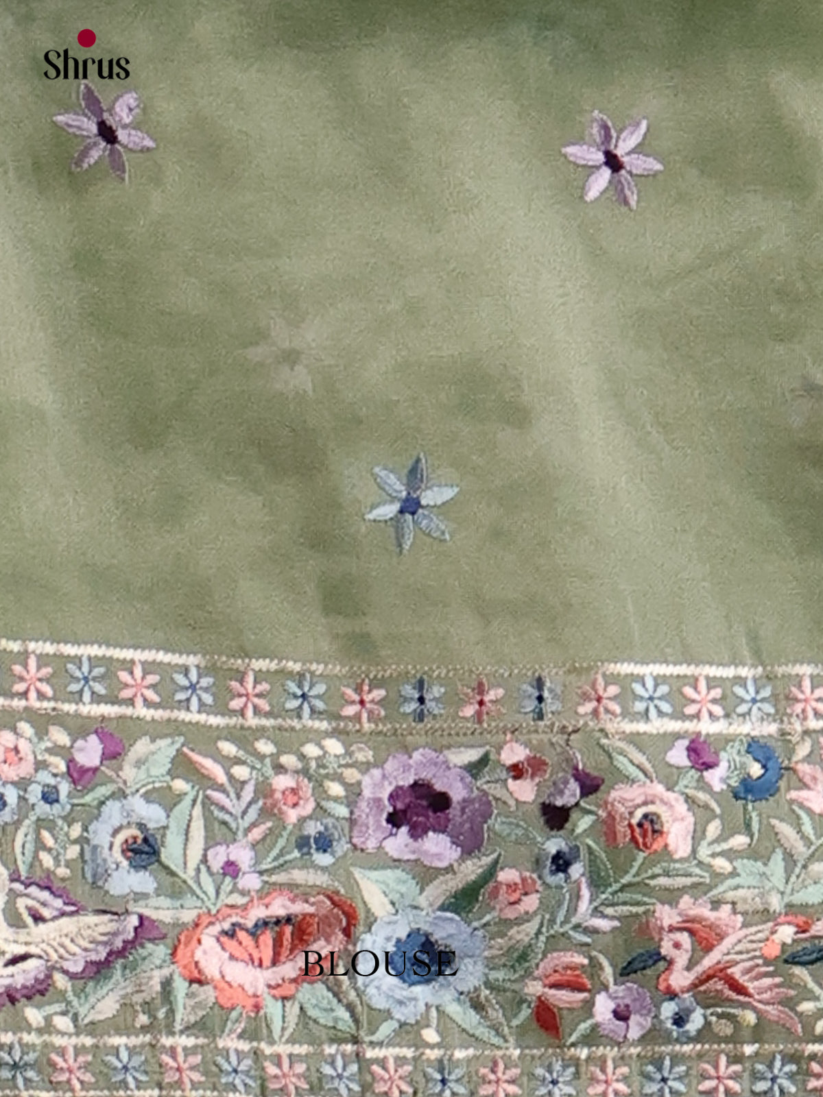 Tissue Embroidery Saree - EI01567