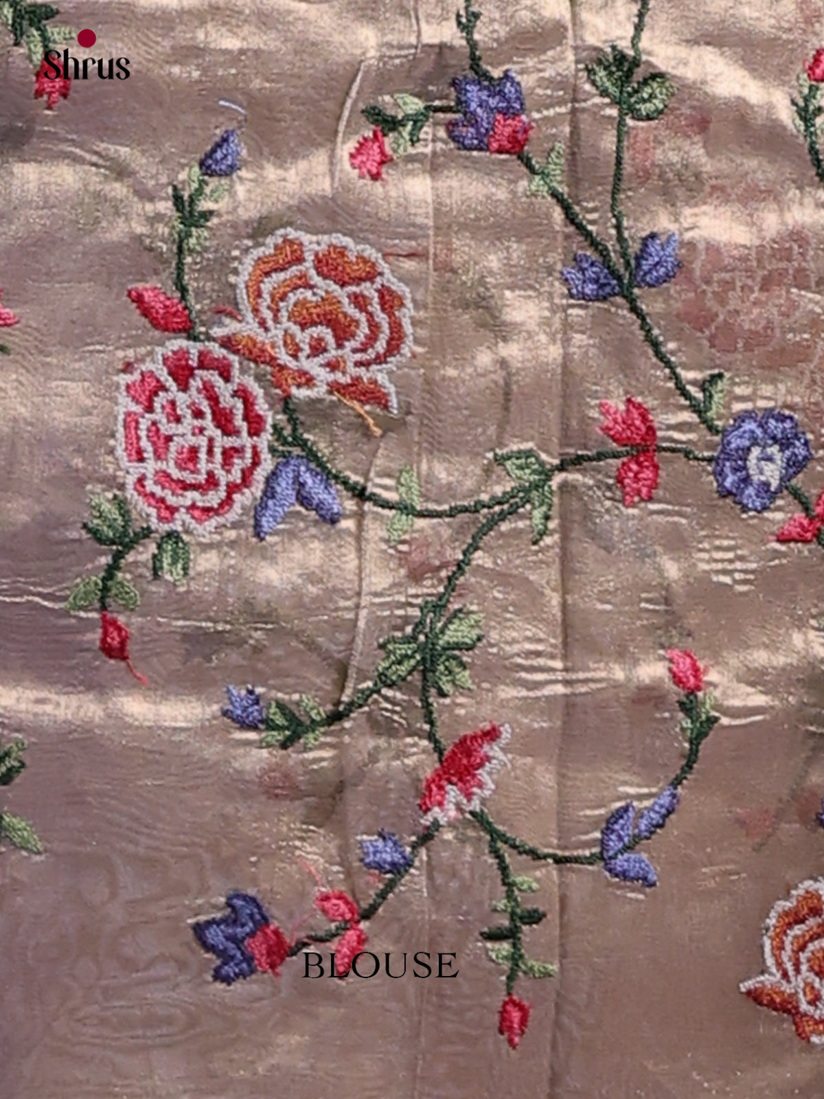 Tissue Embroidery Saree - EI02051