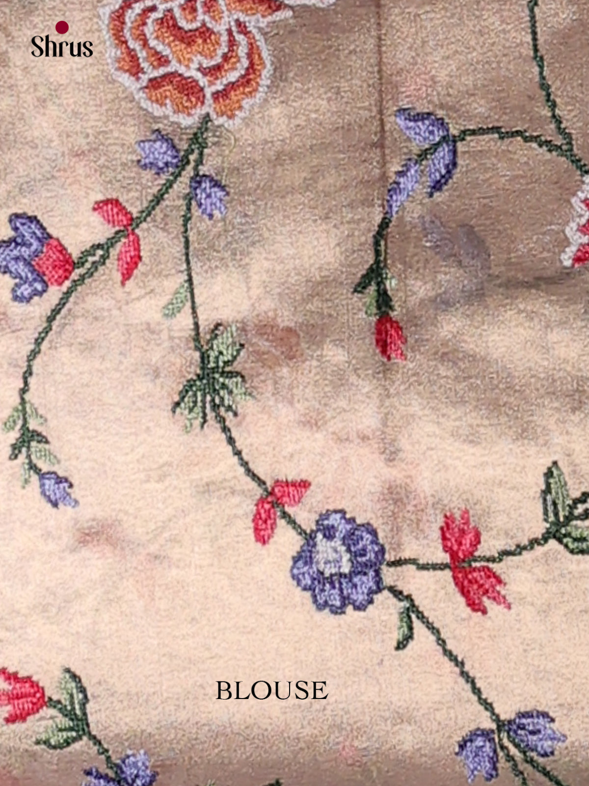 Tissue Embroidery Saree - EI02054