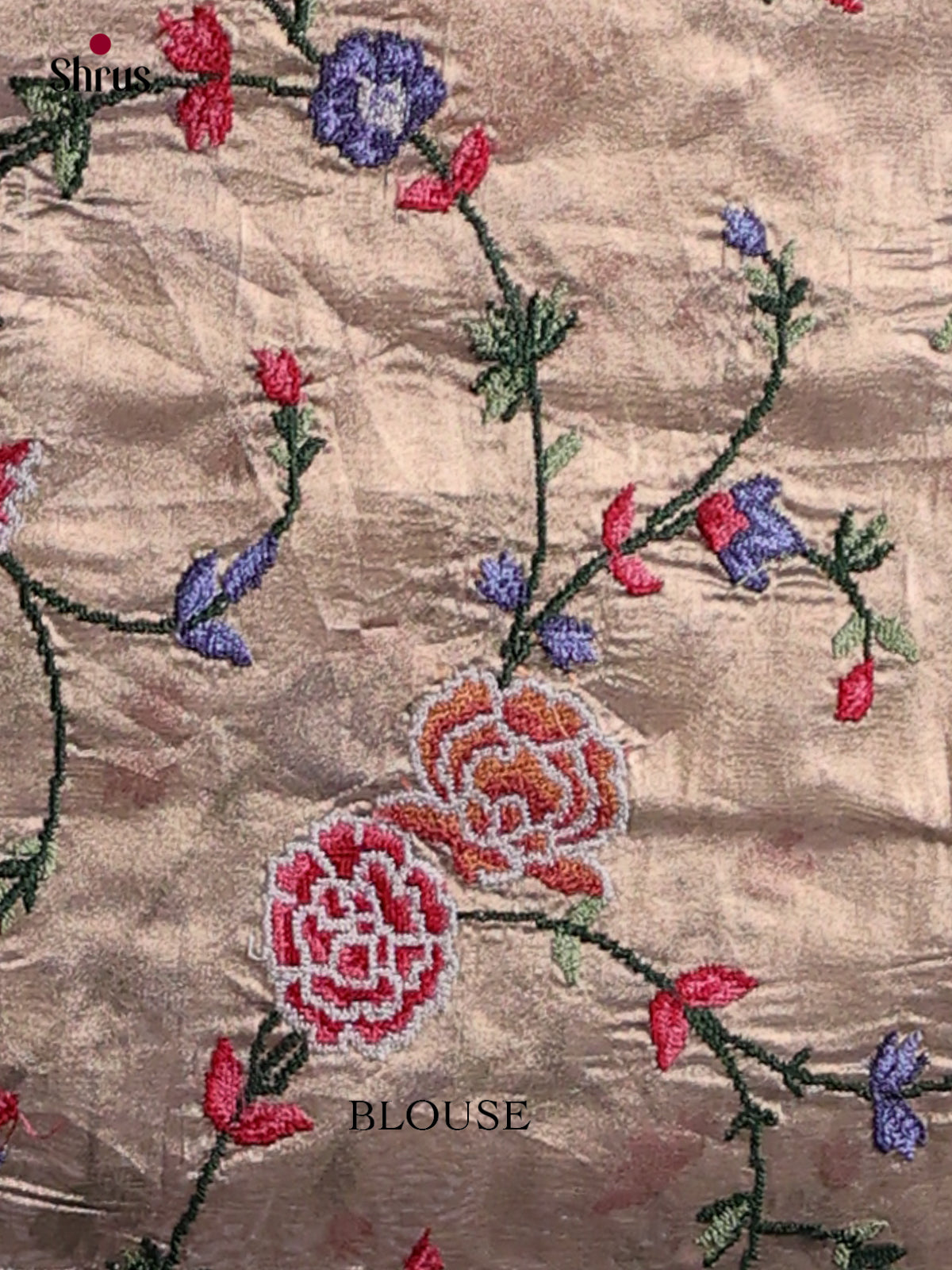 Tissue Embroidery Saree - EI02057