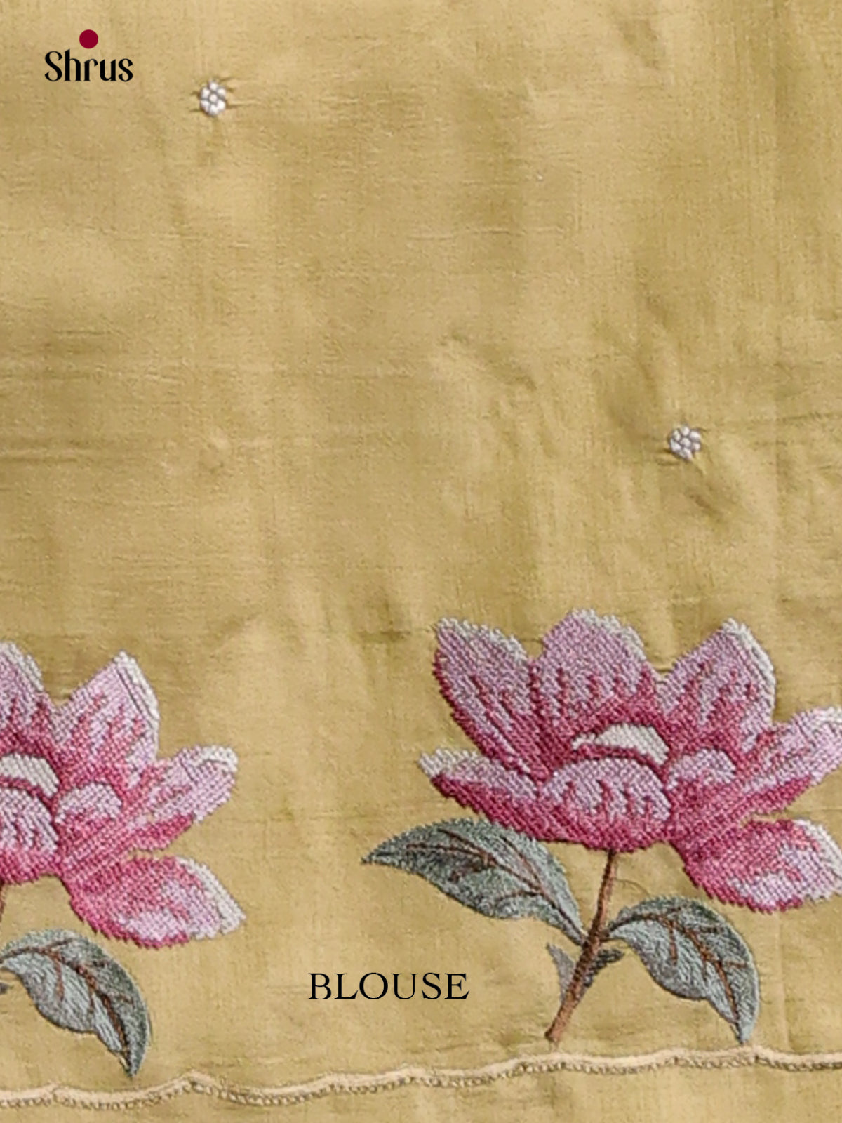 Tussar Embroidery Saree - EI02090