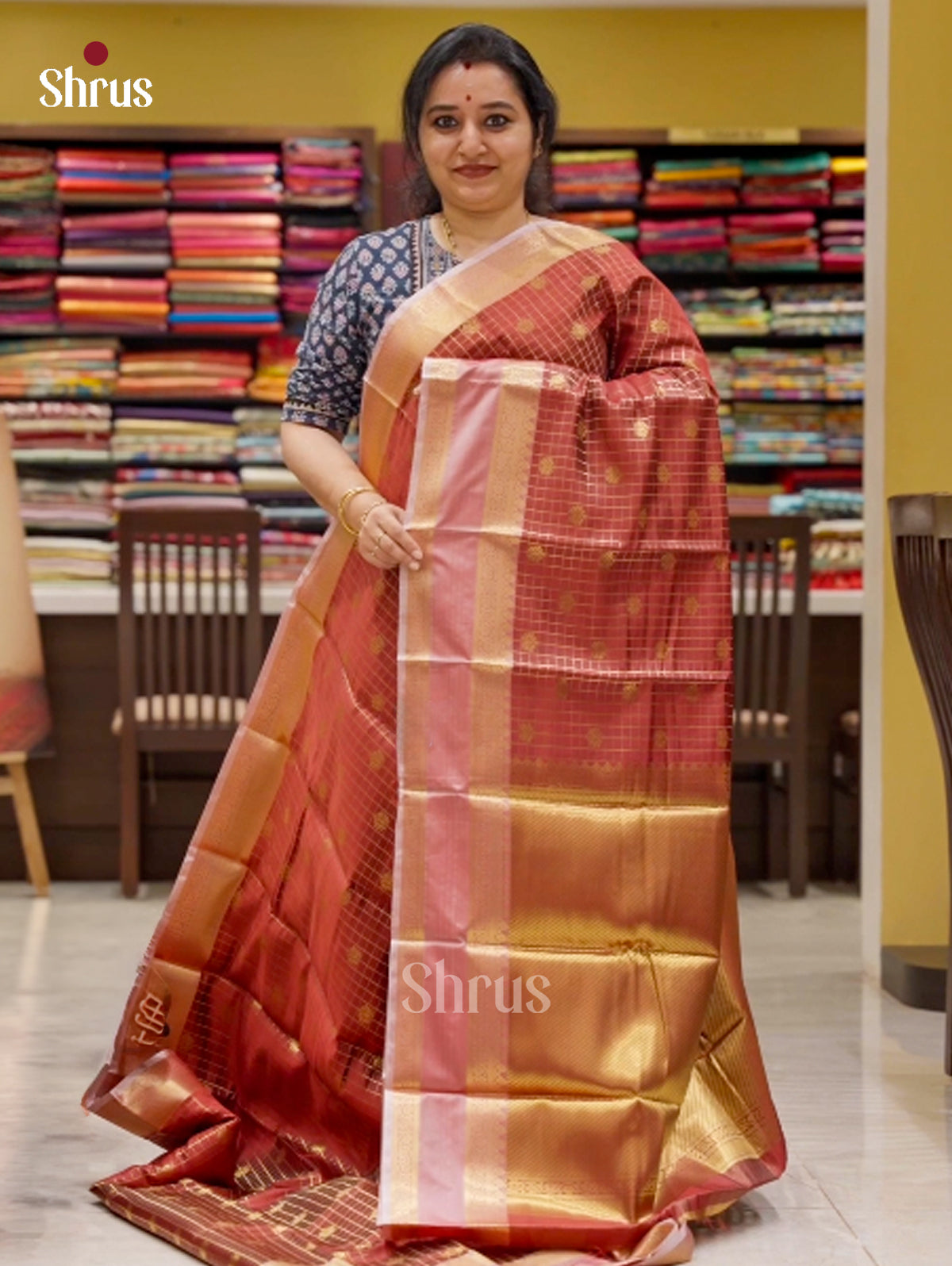 Semi Kanchipuram Saree - EI02294