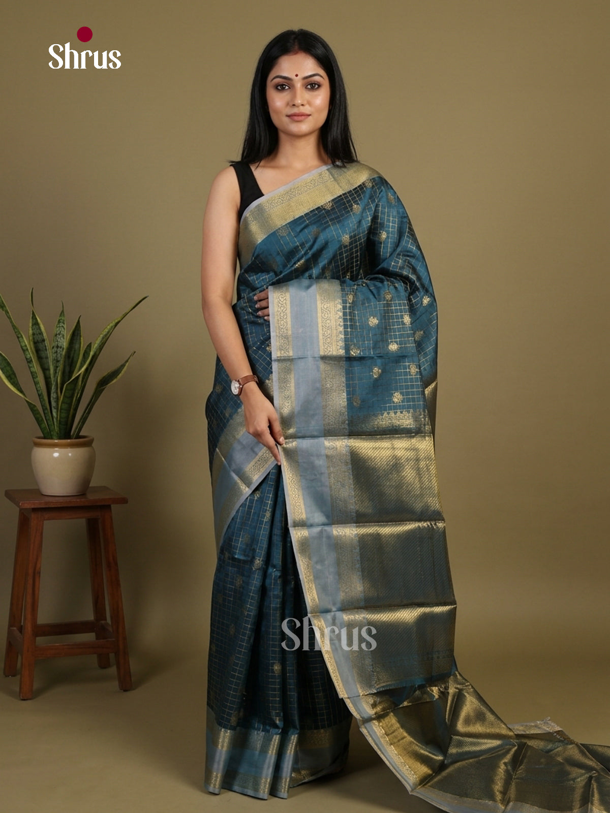 Semi Kanchipuram Saree - EI02296