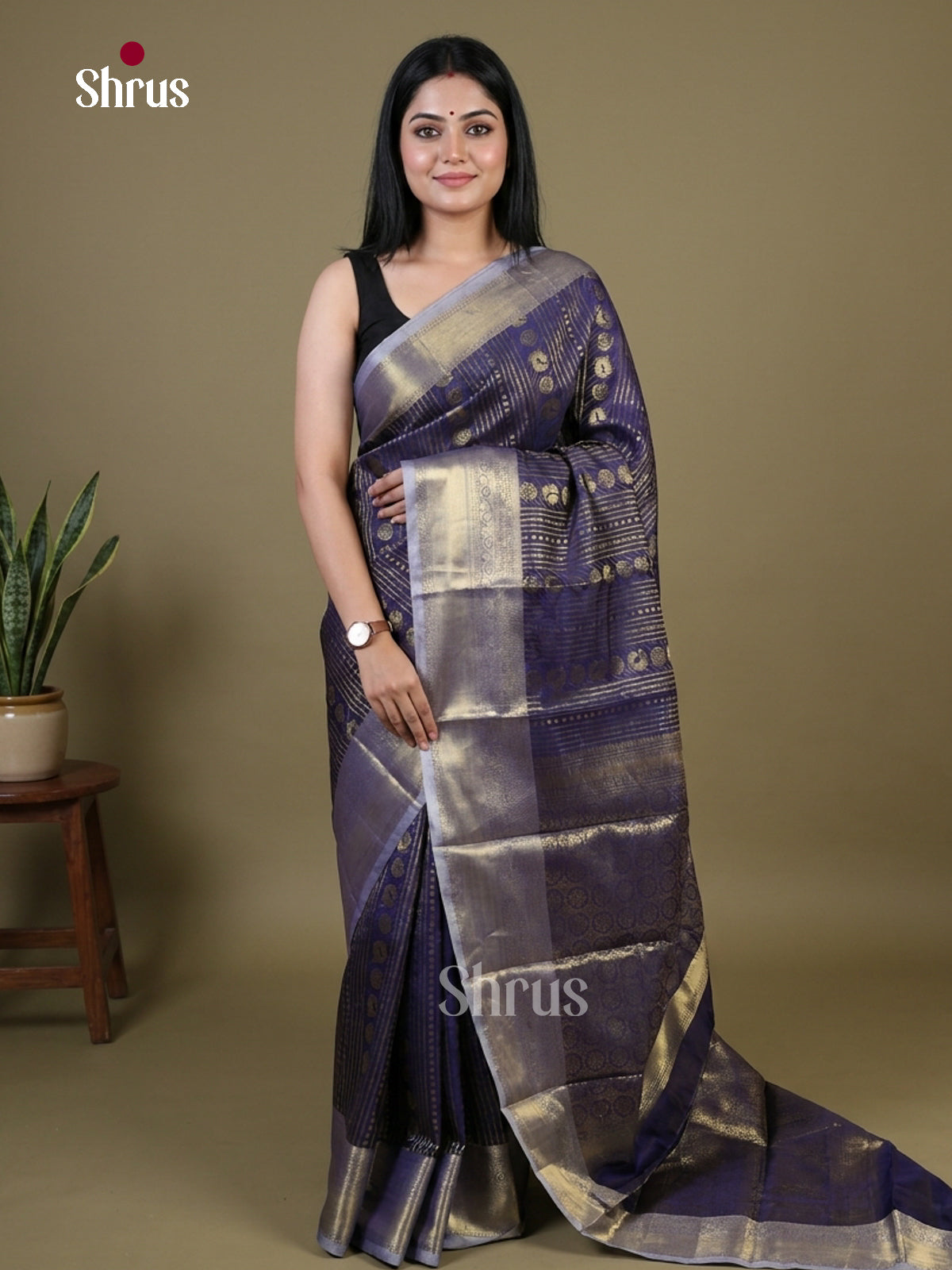 Semi Kanchipuram Saree - EI02302