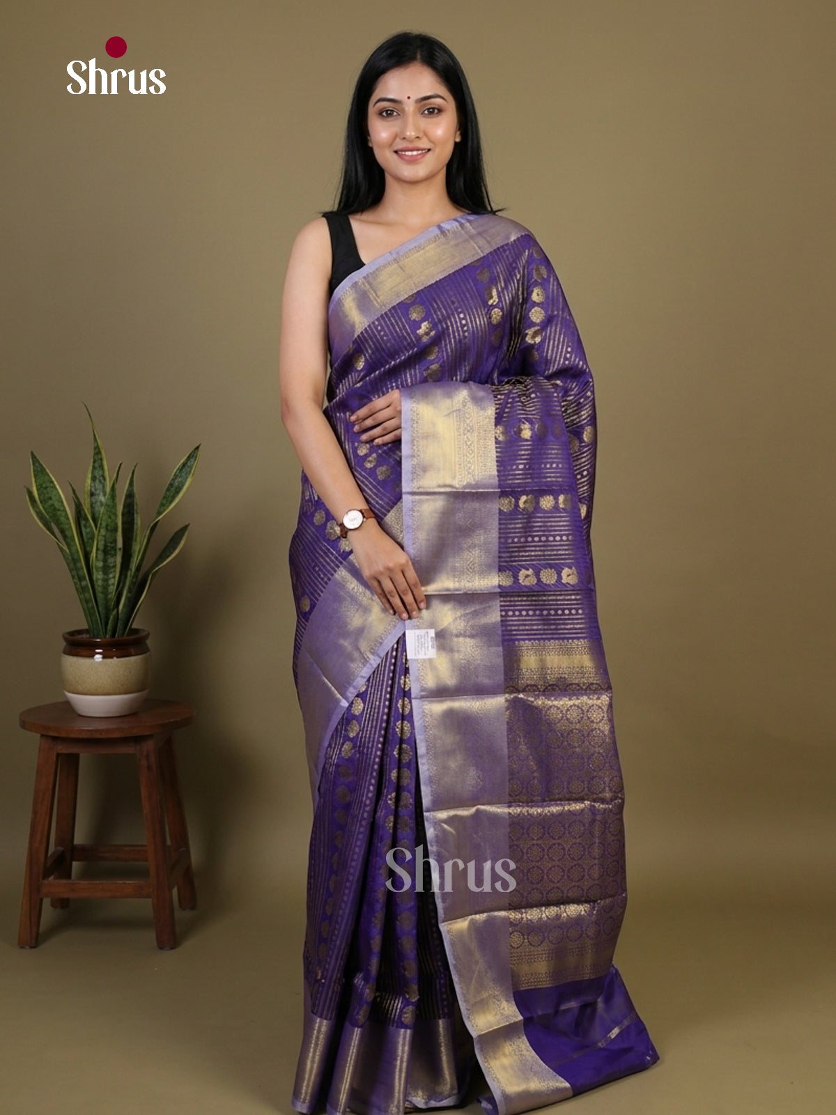 Semi Kanchipuram Saree - EI02303