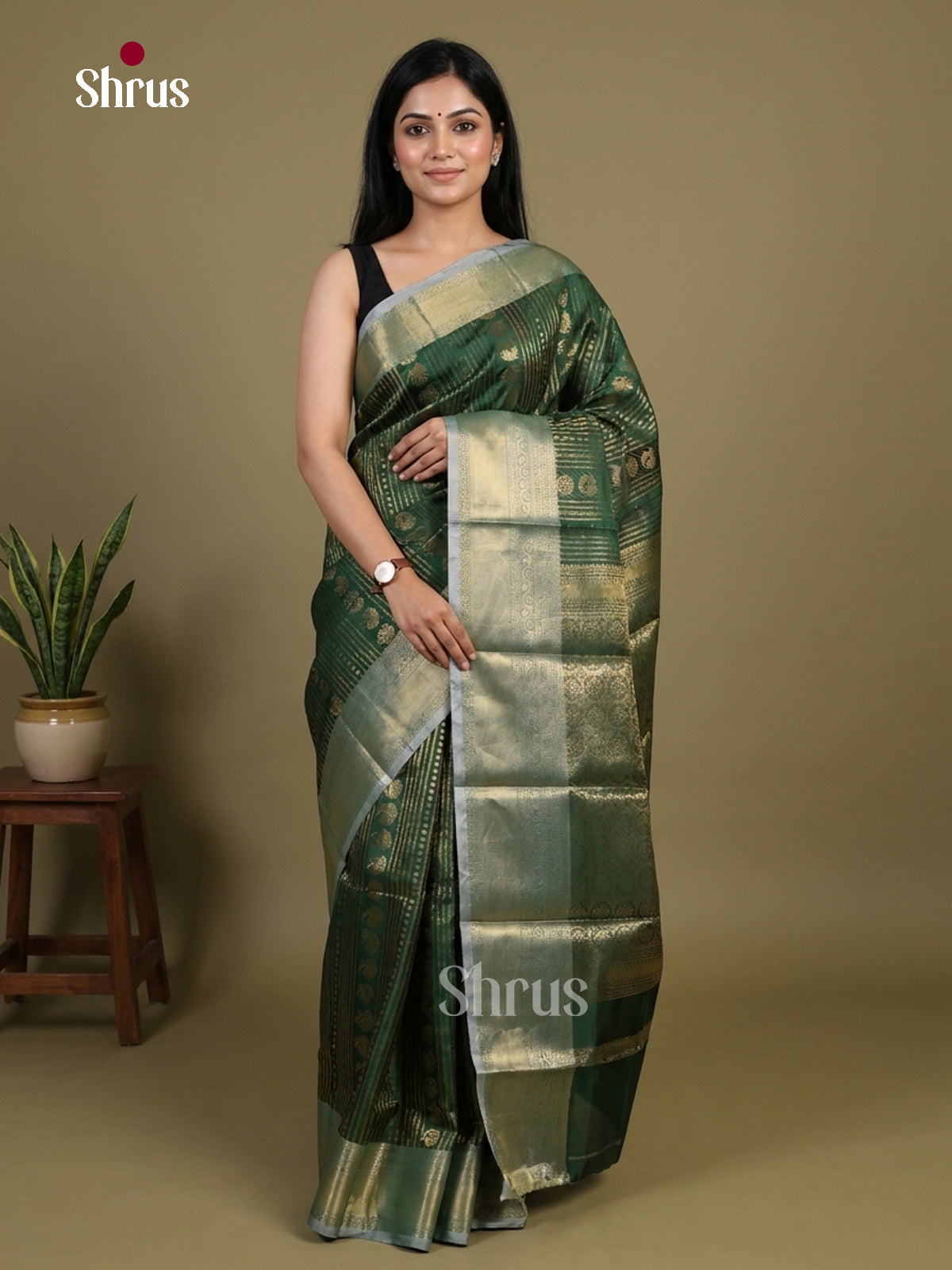 Semi Kanchipuram Saree - EI02305