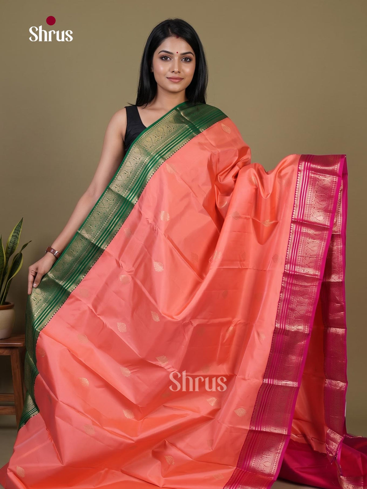 Kanchipuram silk Saree - EI02334