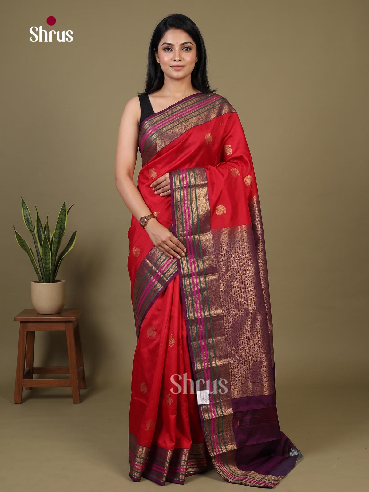 Kanchipuram silk Saree - EI02347