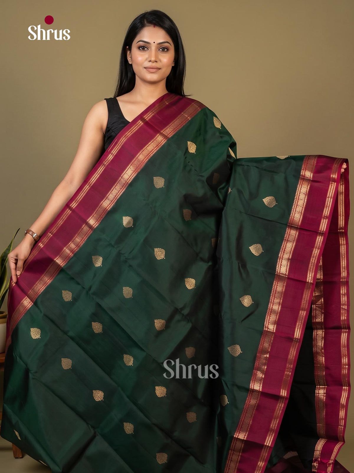 Kanchipuram silk Saree - EI02357