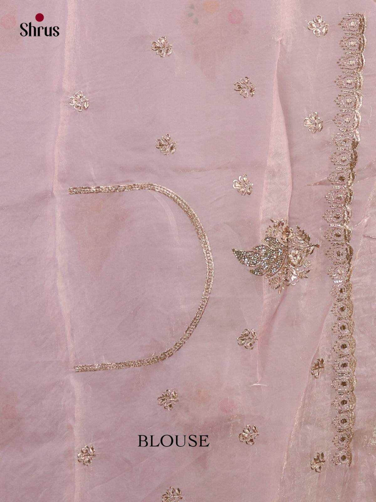 Vibrant Lavender Designer Saree with floral embroidery - Shop on Shrus.com