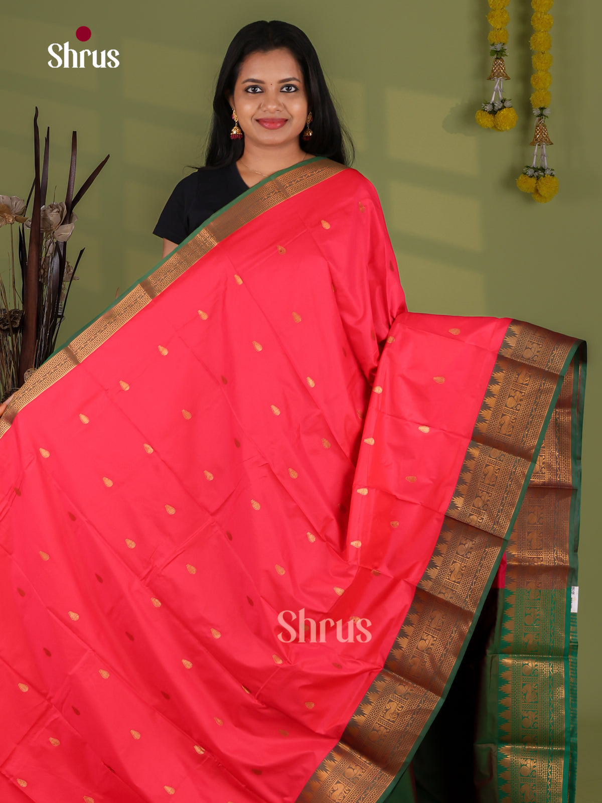 Semi Kanchipuram Saree - EI03233