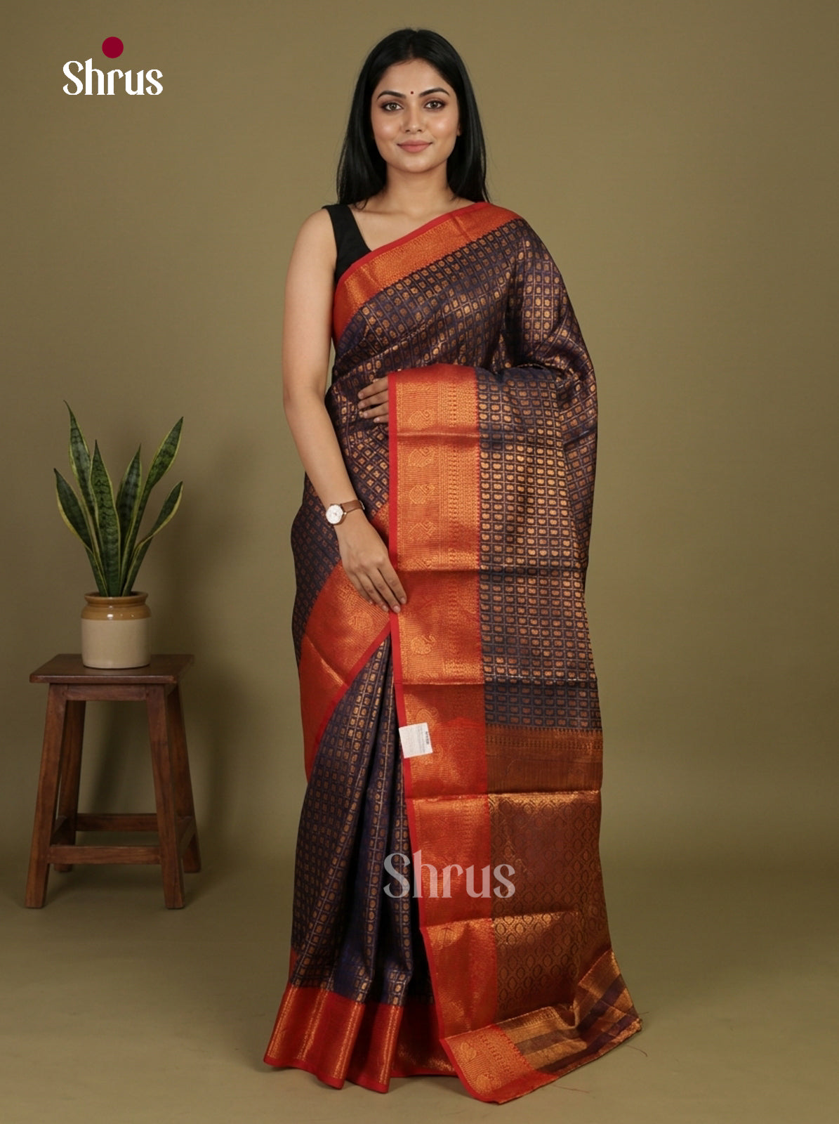 Semi Kanchipuram Saree - EI03243