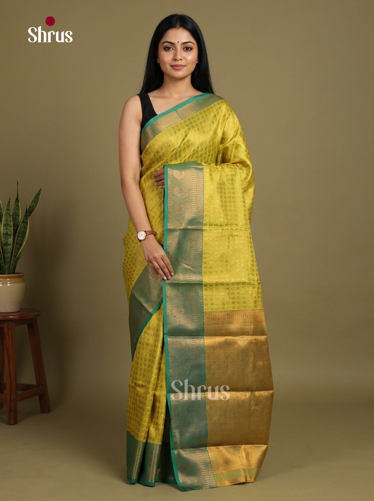 Semi Kanchipuram Saree - EI03247