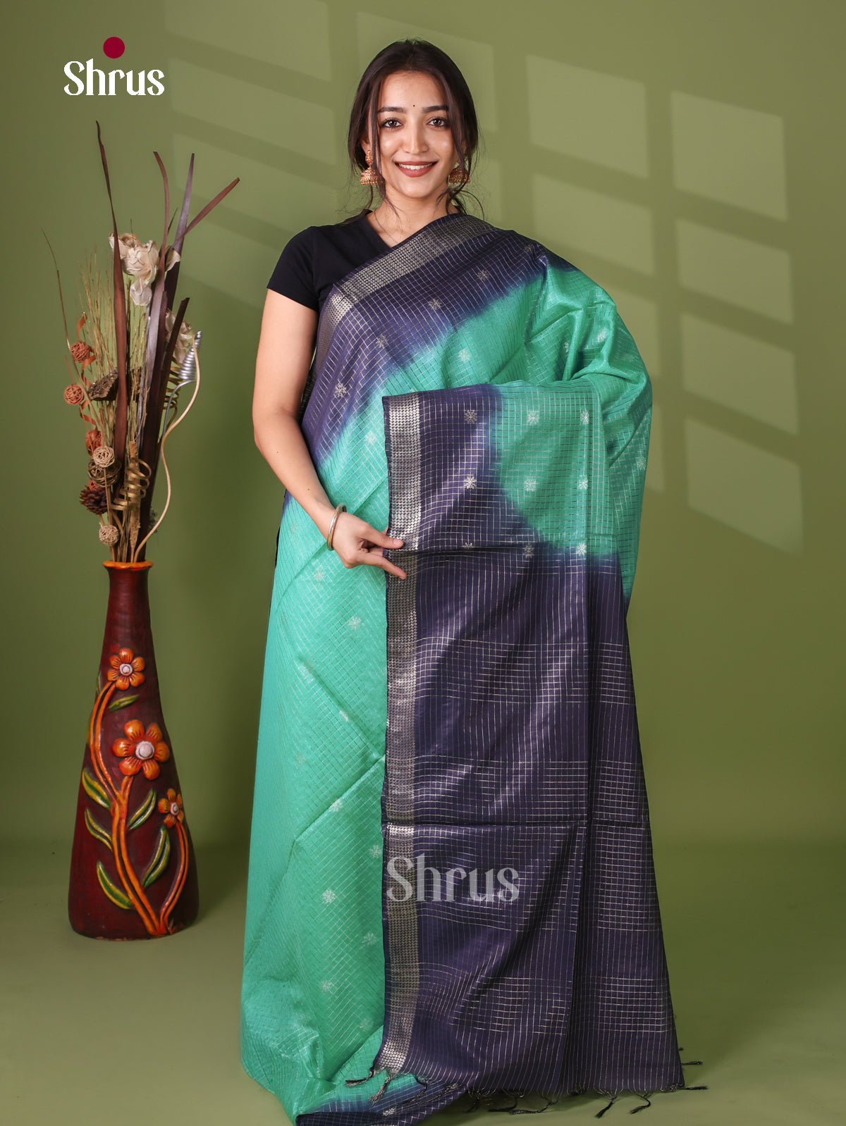 Semi Tussar Saree - EI05001
