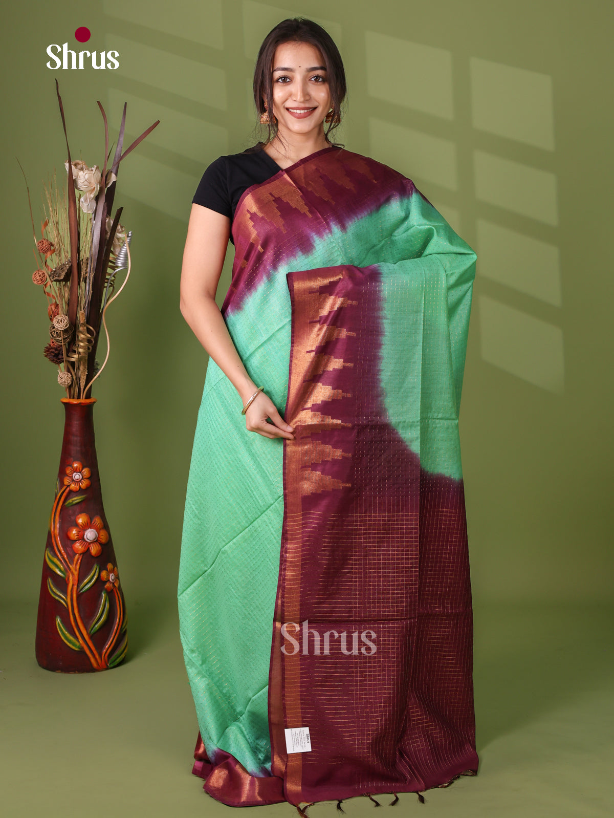 Semi Tussar Saree - EI05003
