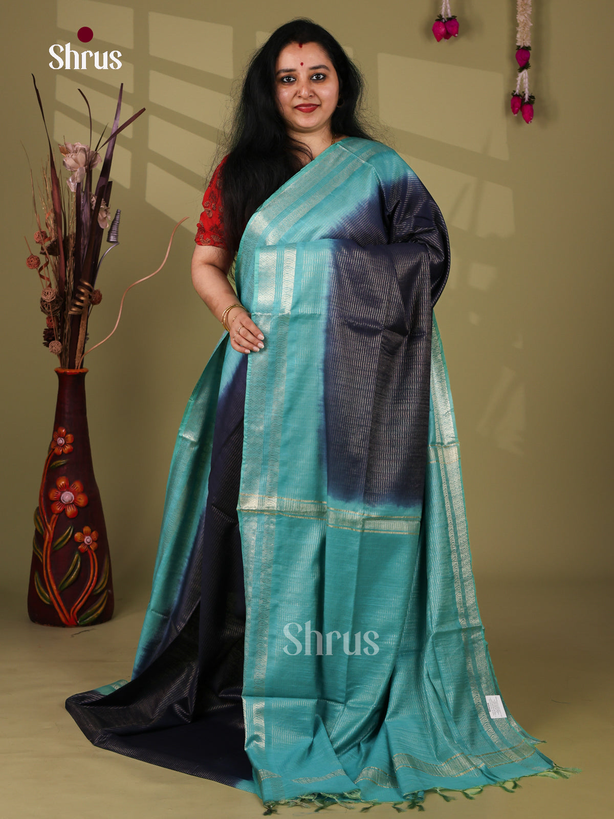 Semi Tussar Saree - EI05064