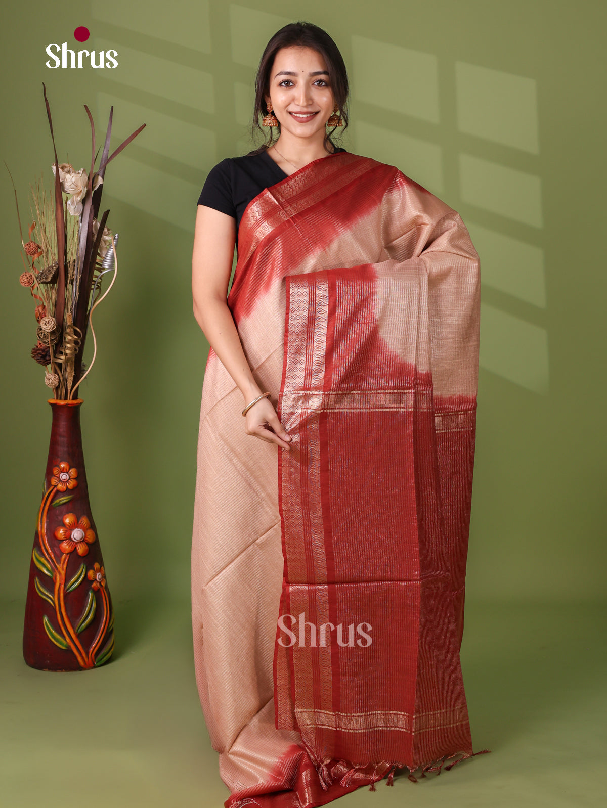 Semi Tussar Saree - EI05067