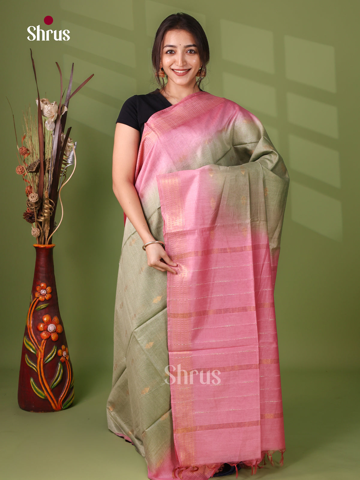 Semi Tussar Saree - EI05073