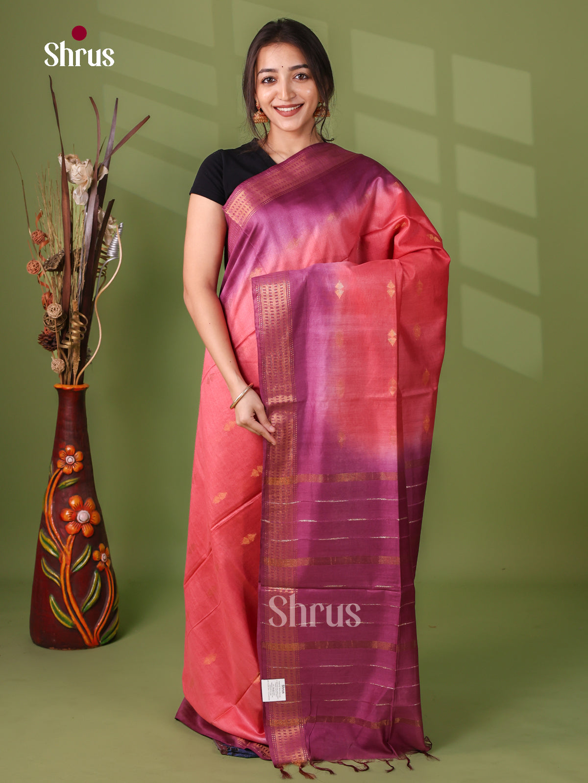 Semi Tussar Saree - EI05075