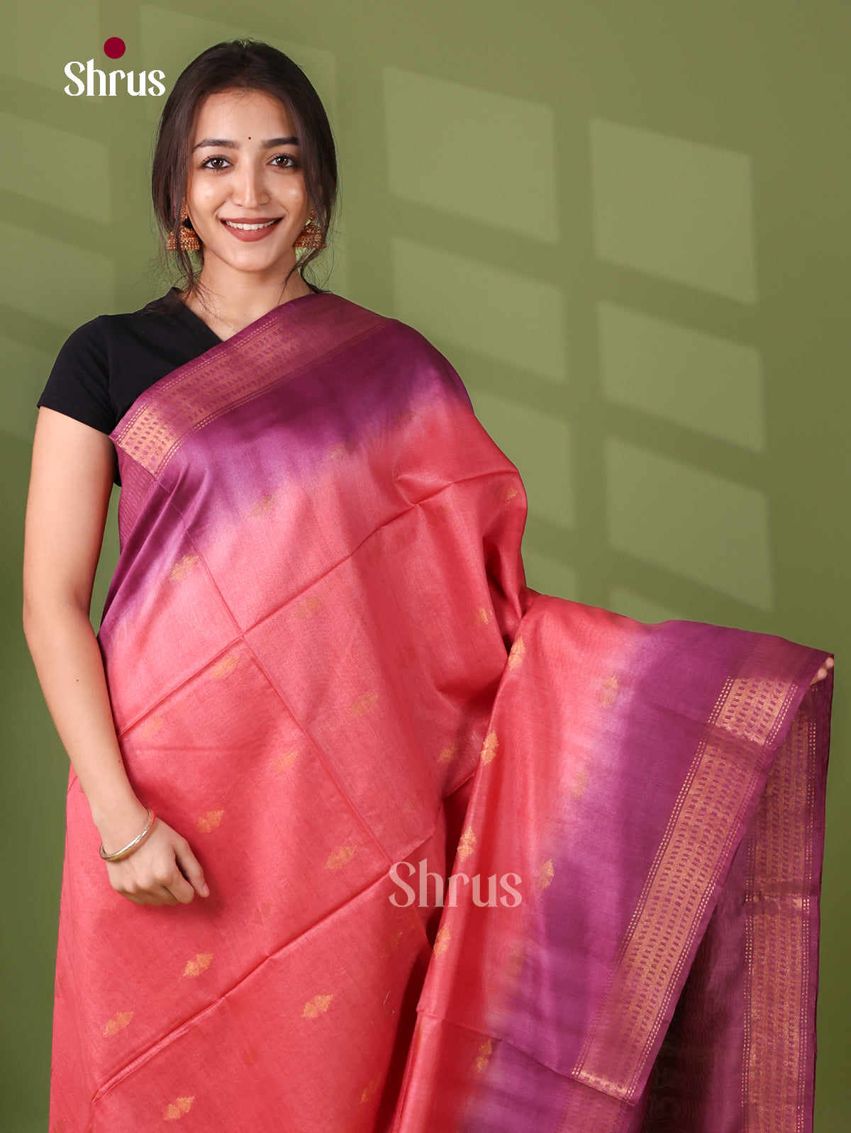 Semi Tussar Saree - EI05075