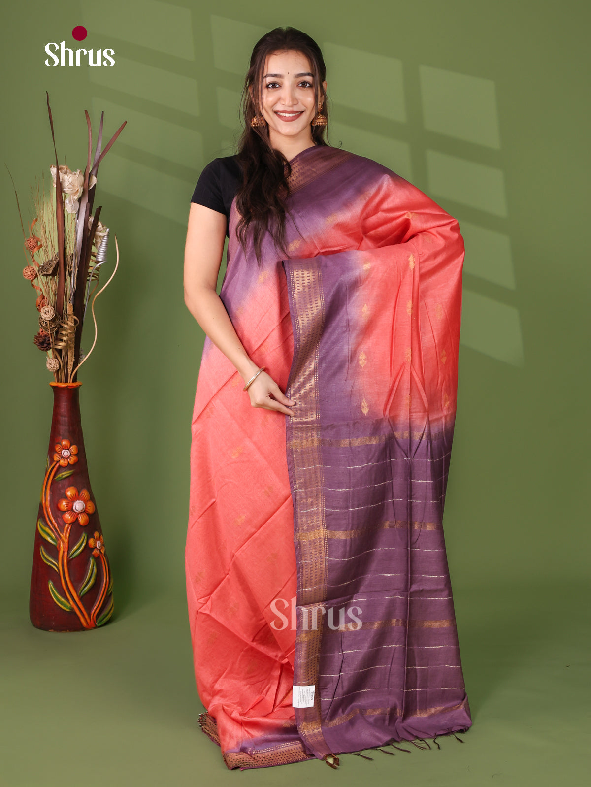 Semi Tussar Saree - EI05077