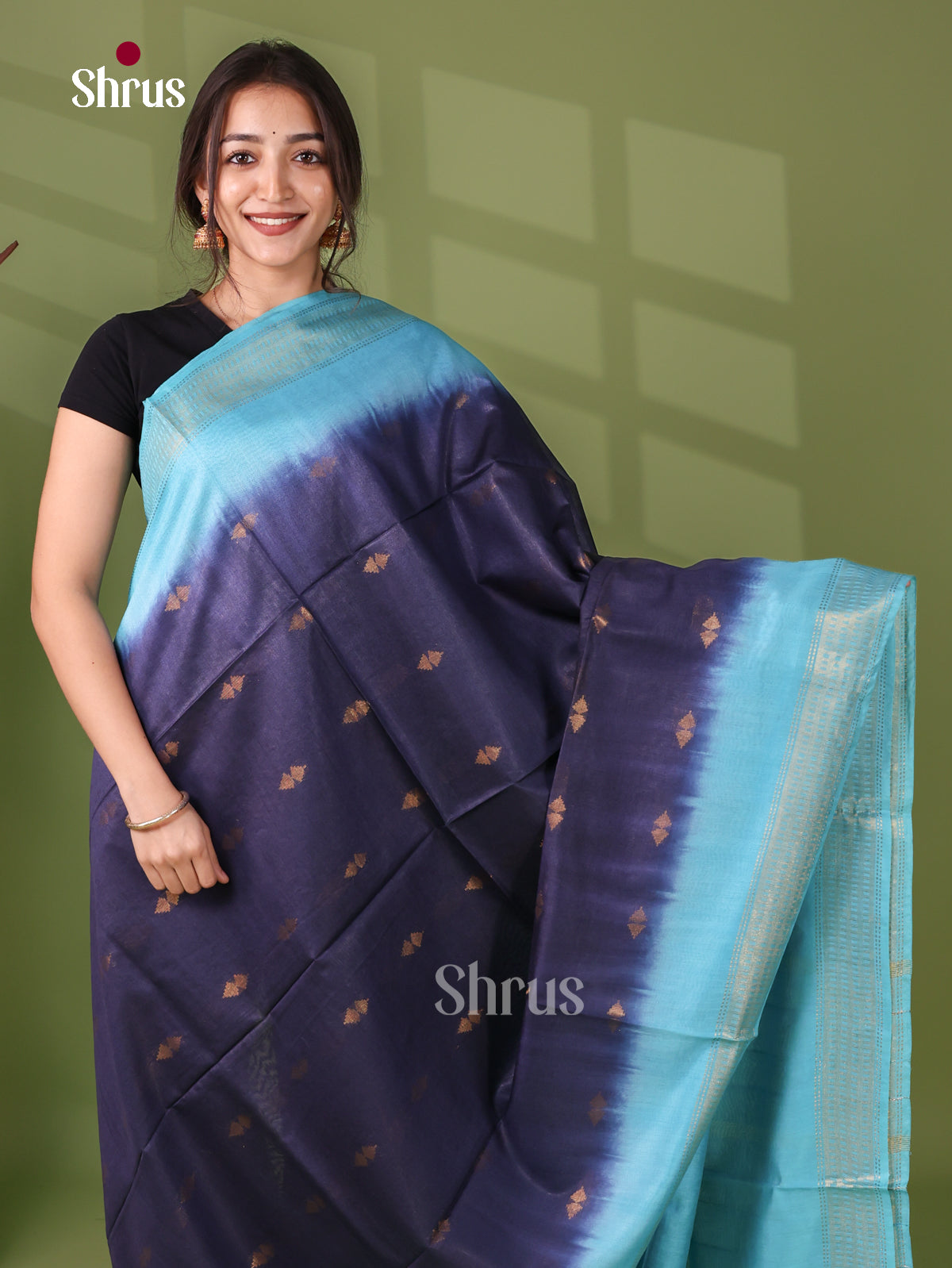Semi Tussar Saree - EI05078