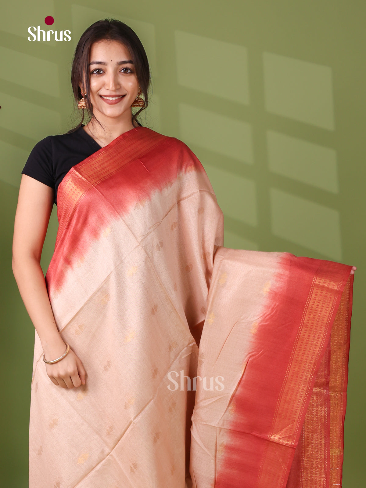 Semi Tussar Saree - EI05079