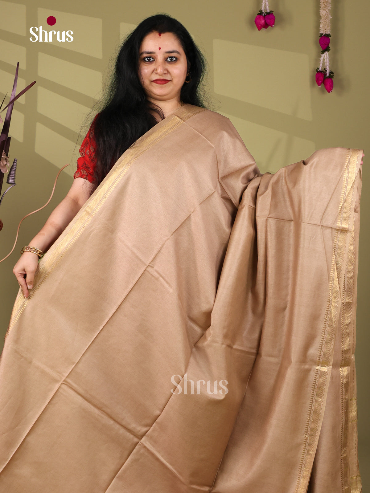 Semi Tussar Saree - EI05084