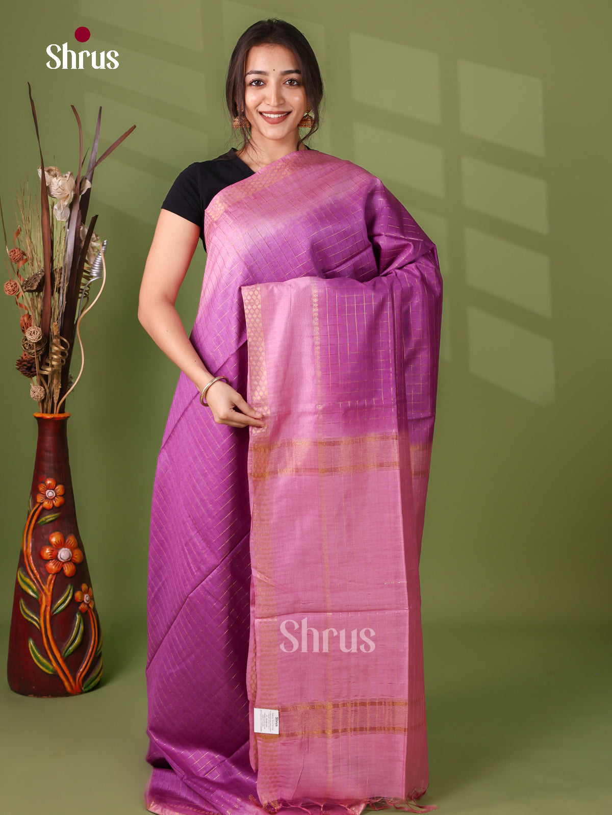 Semi Tussar Saree - EI05092