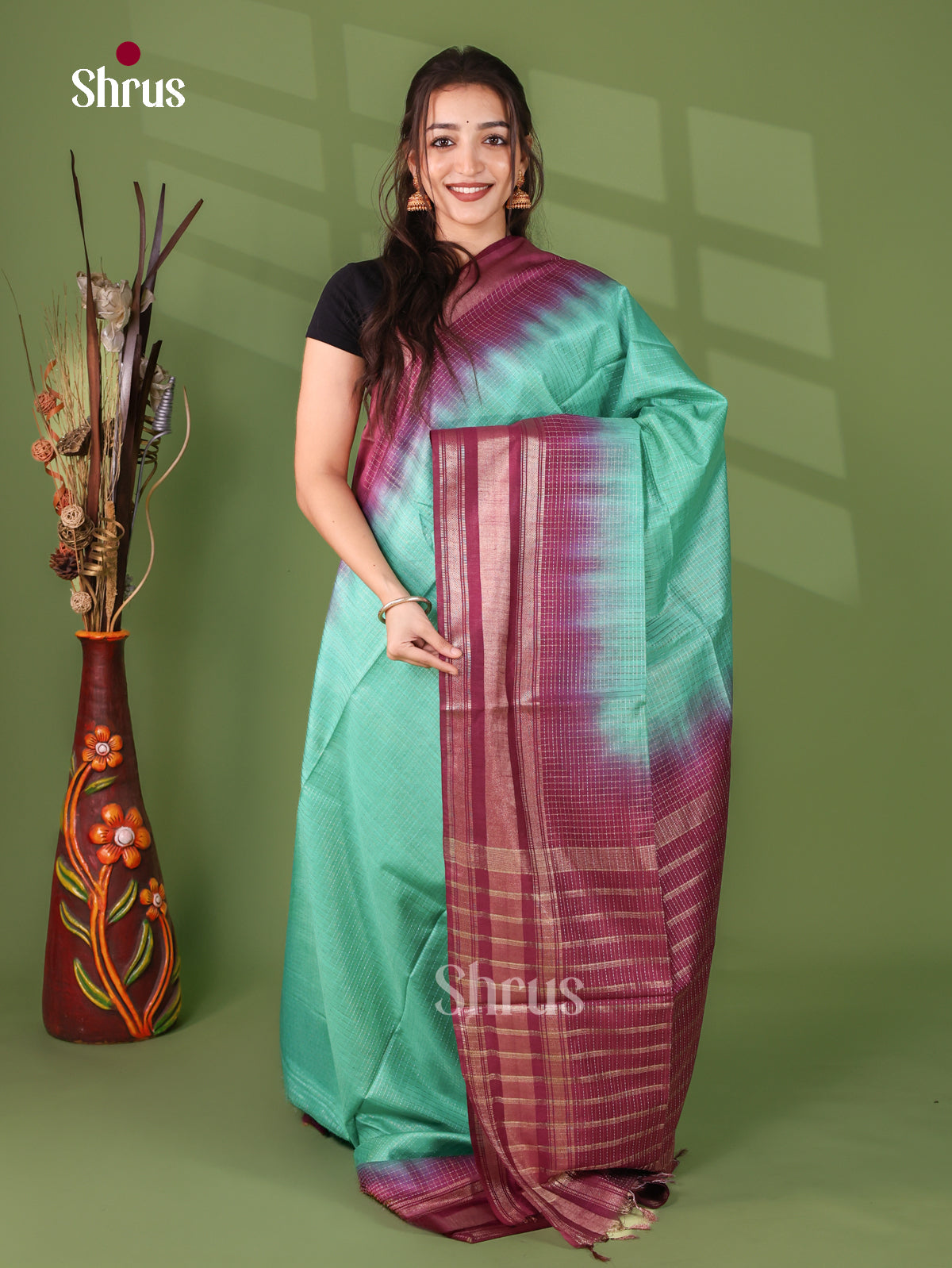 Semi Tussar Saree - EI05094