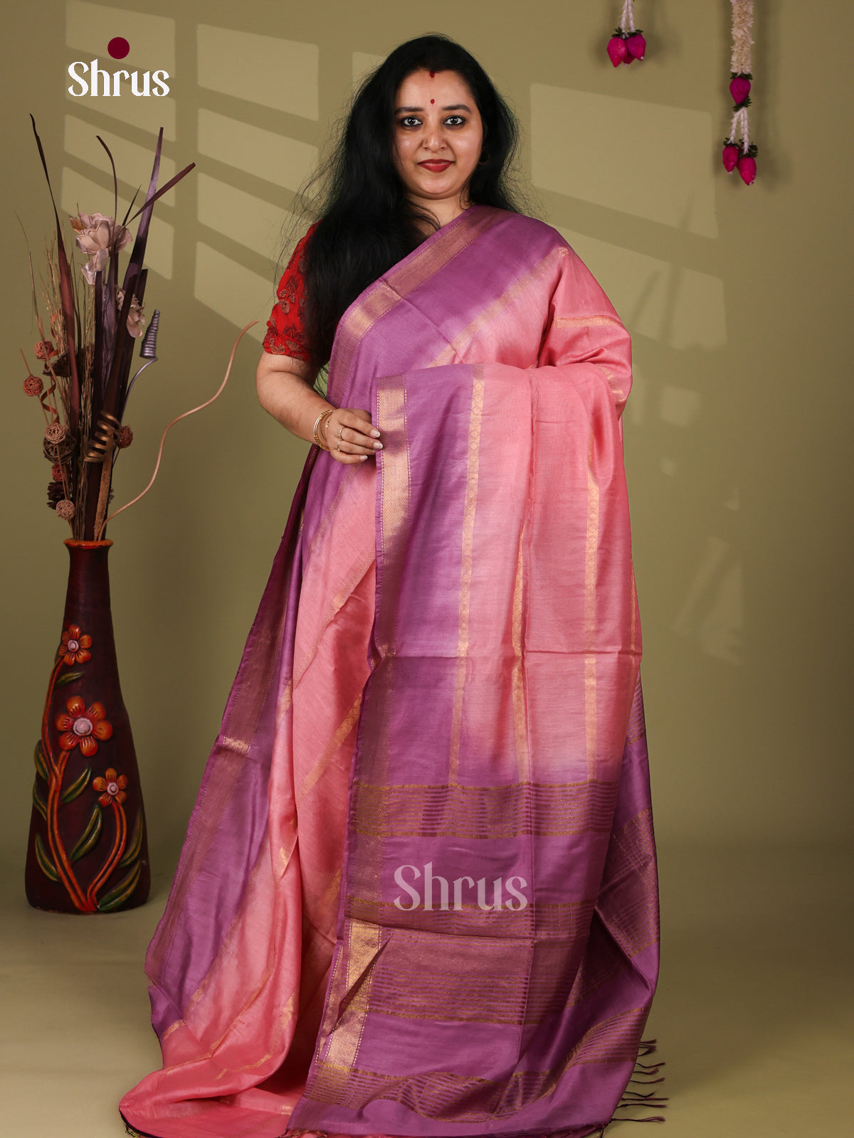 Semi Tussar Saree - EI05096