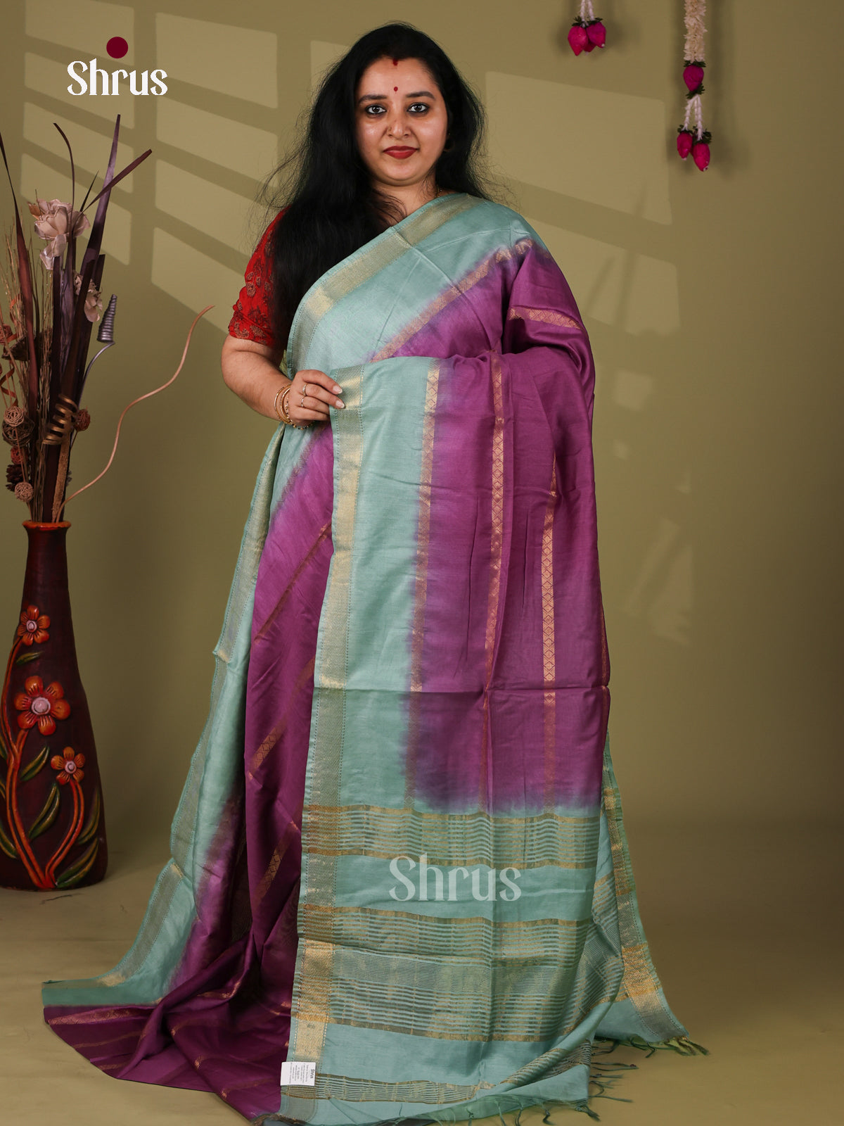 Semi Tussar Saree - EI05099