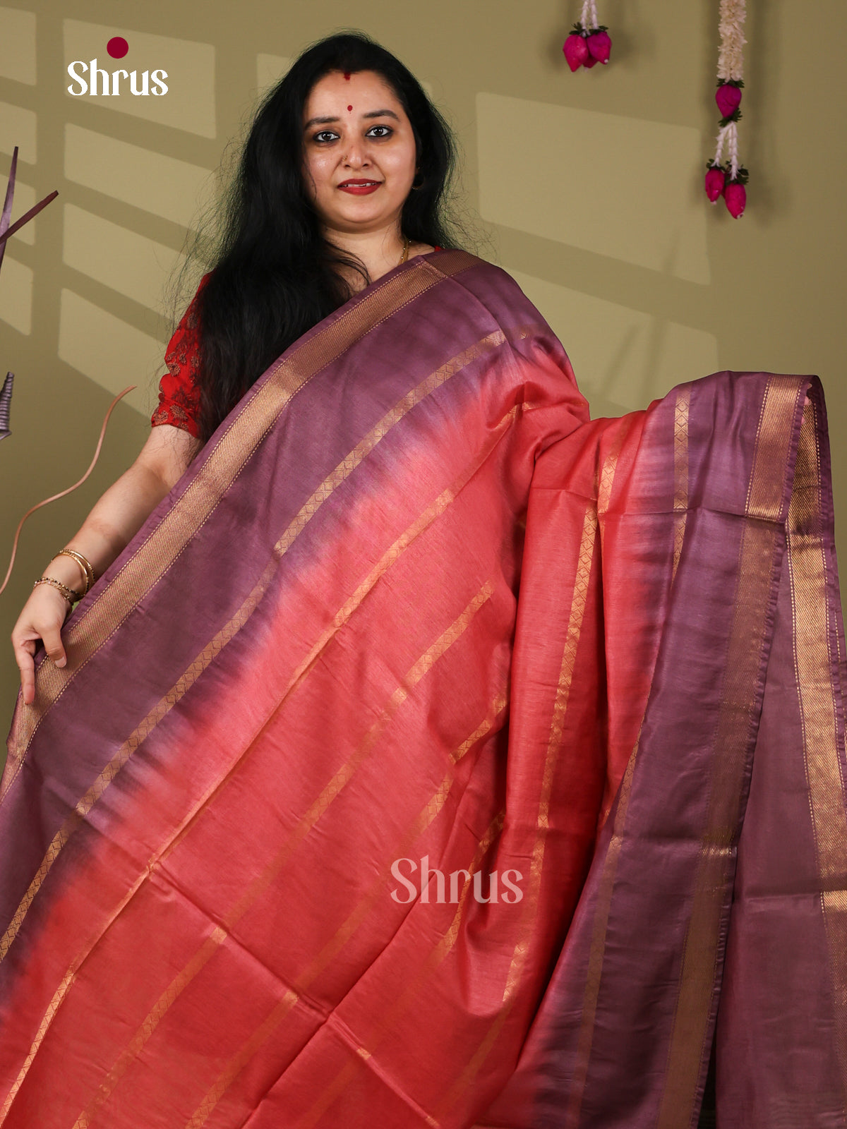 Semi Tussar Saree - EI05100