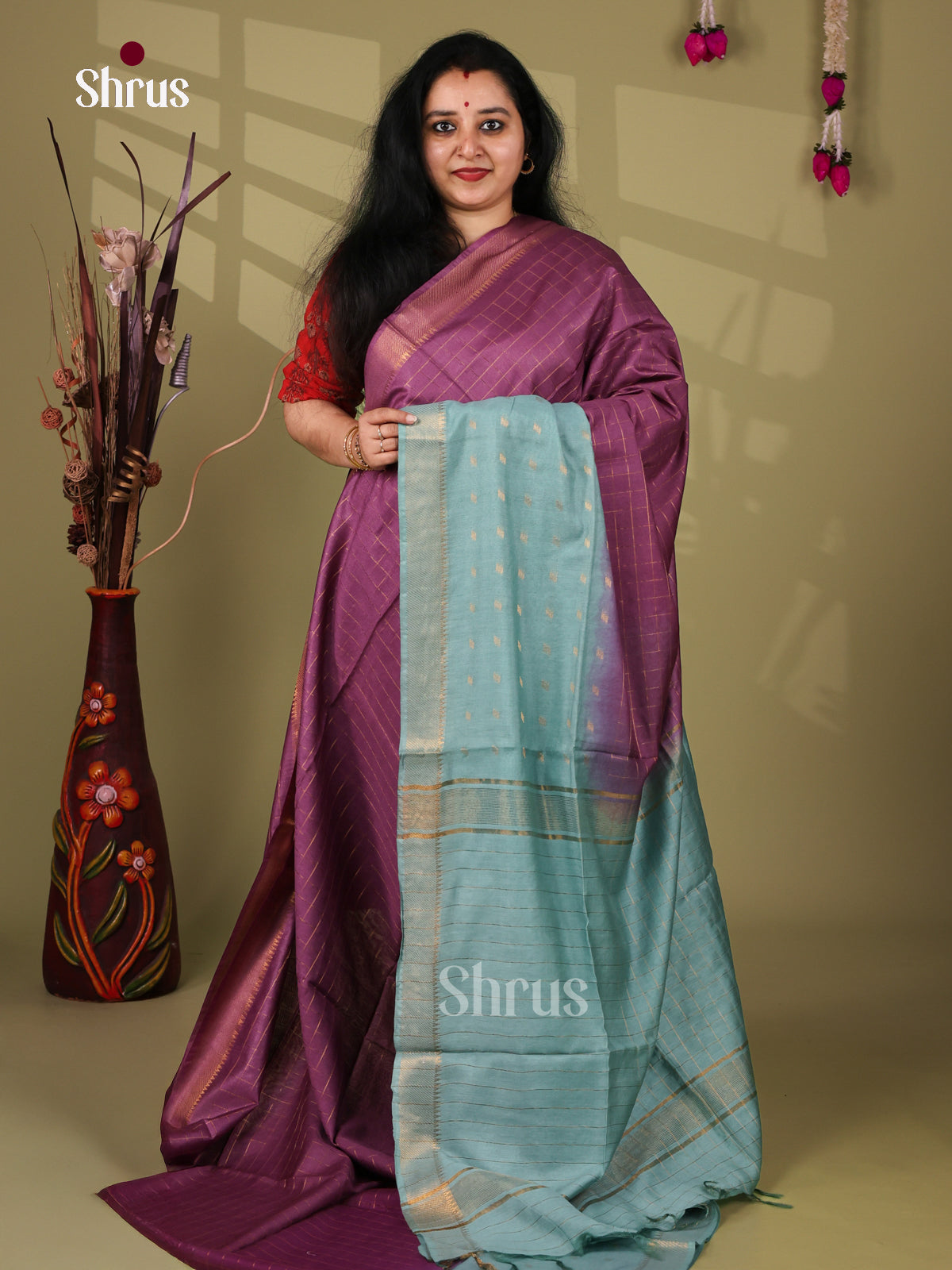 Semi Tussar Saree - EI05139