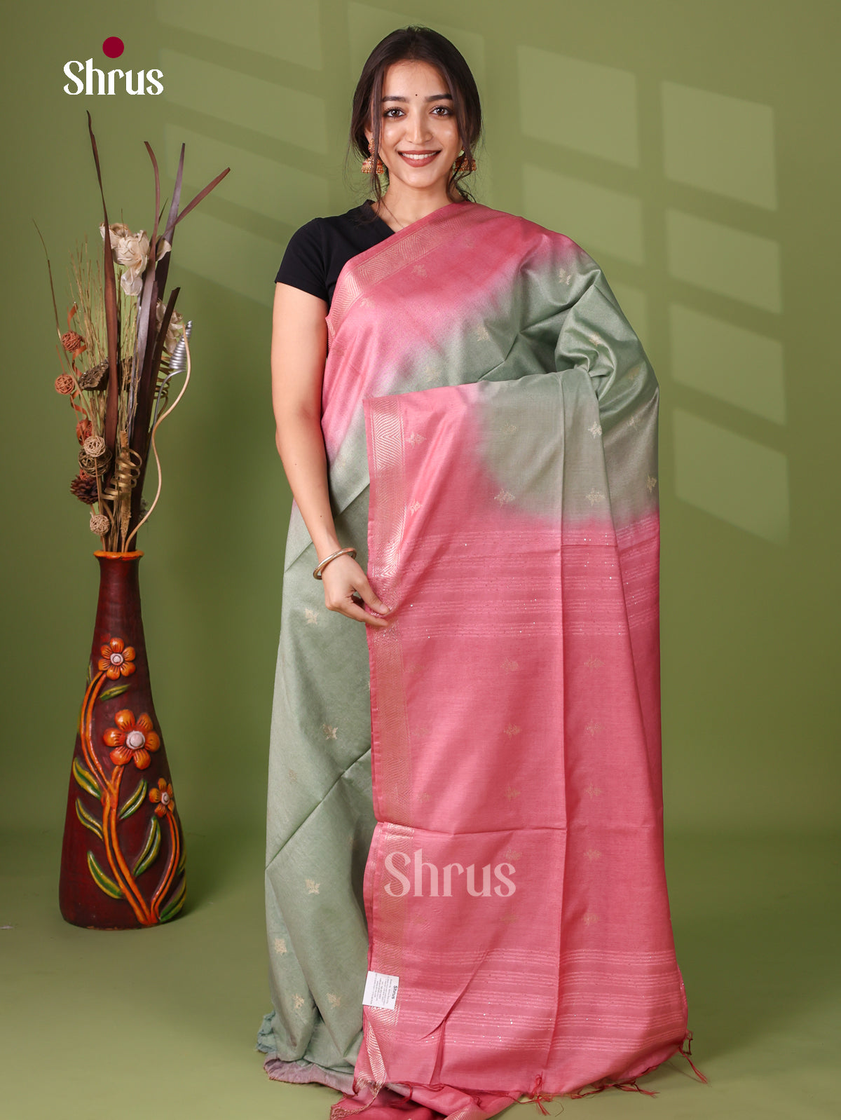Semi Tussar Saree - EI05143