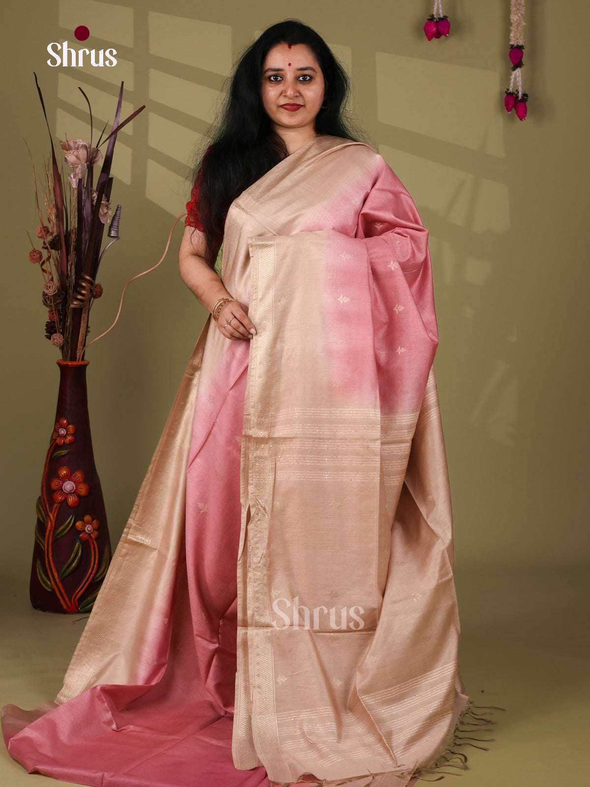 Semi Tussar Saree - EI05147