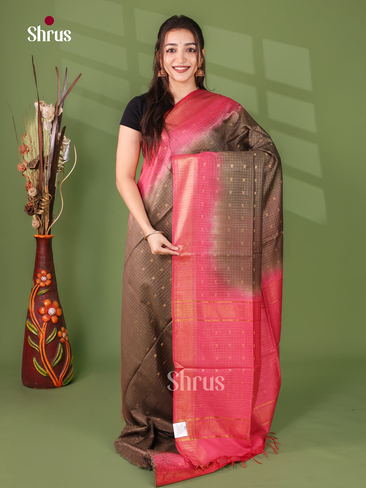 Semi Tussar Saree - EI05150