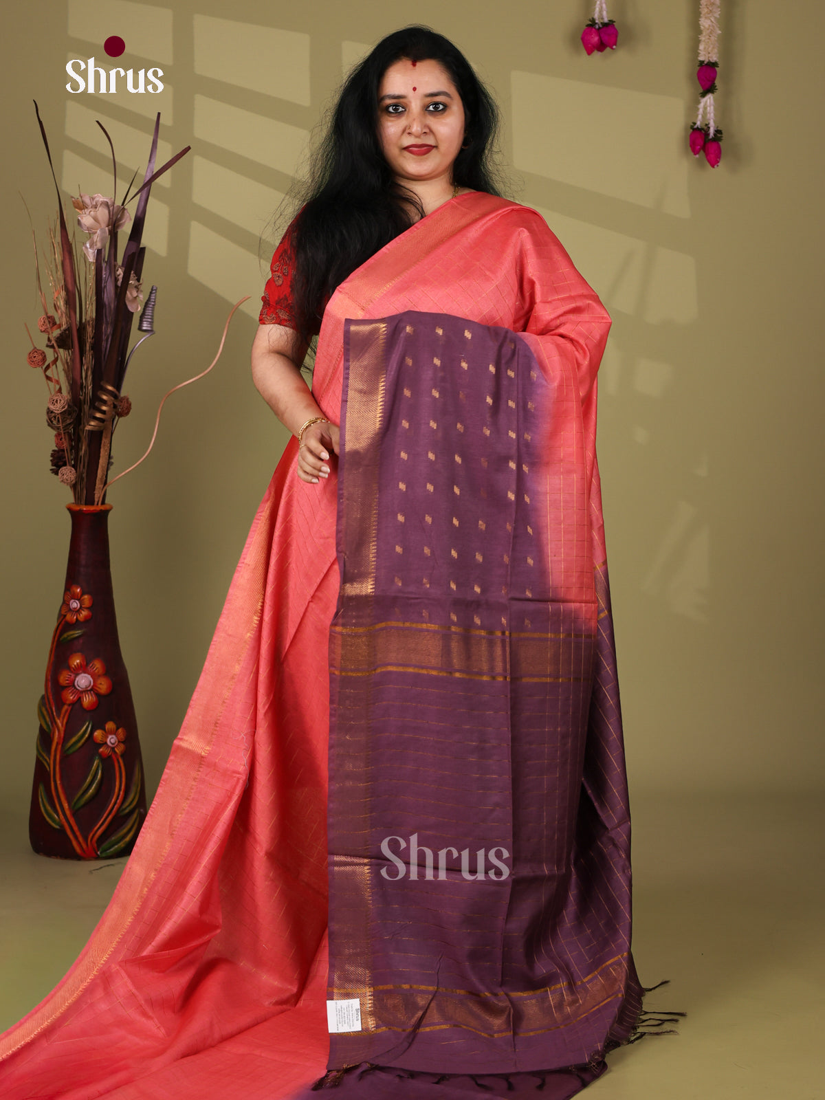 Semi Tussar Saree - EI05154
