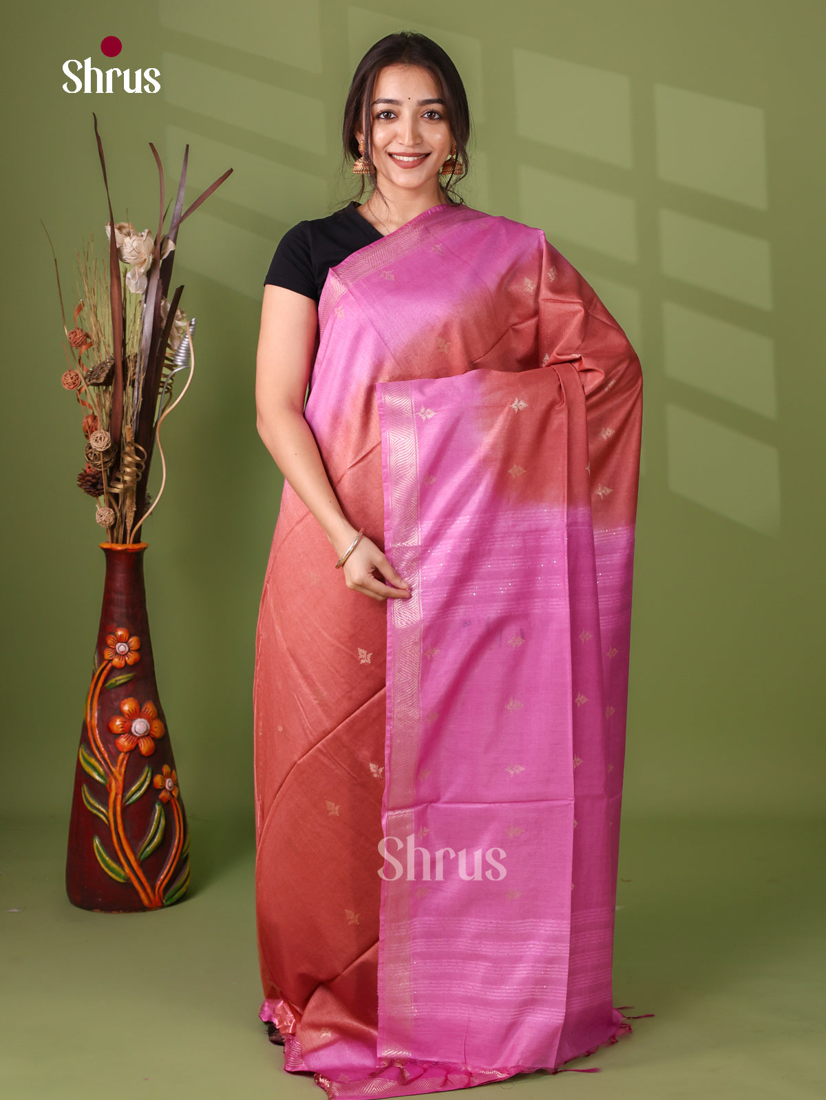 Semi Tussar Saree - EI05157