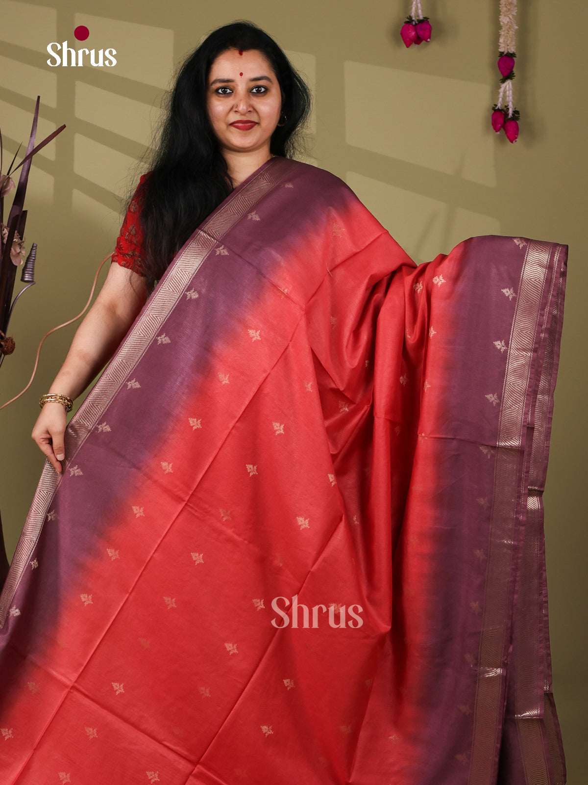 Semi Tussar Saree - EI05158