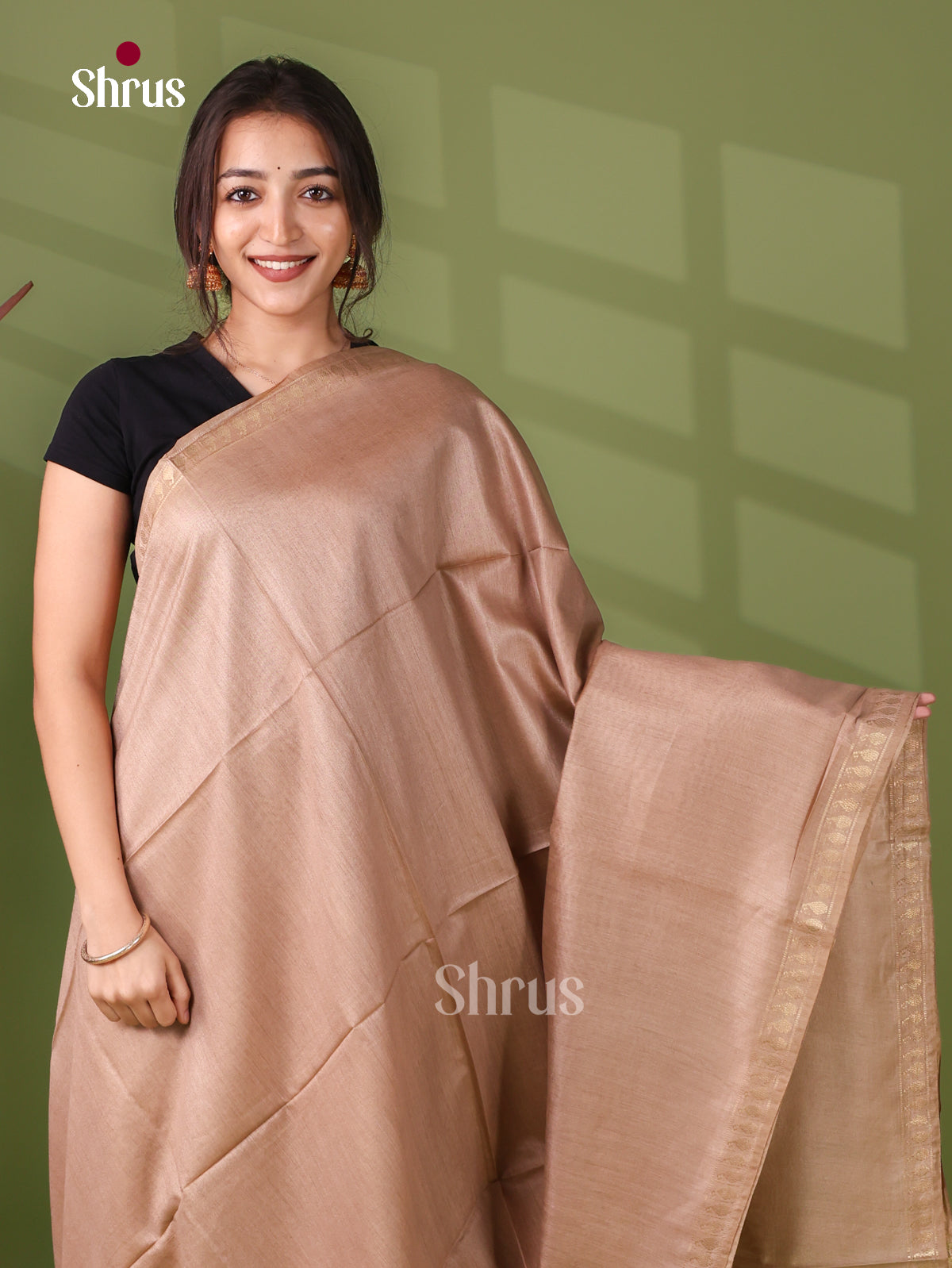 Semi Tussar Saree - EI05163