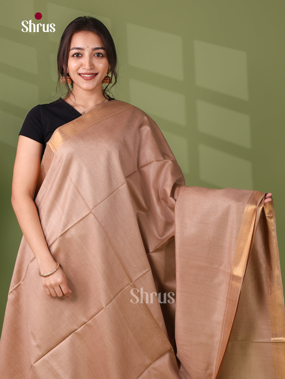 Semi Tussar Saree - EI05182