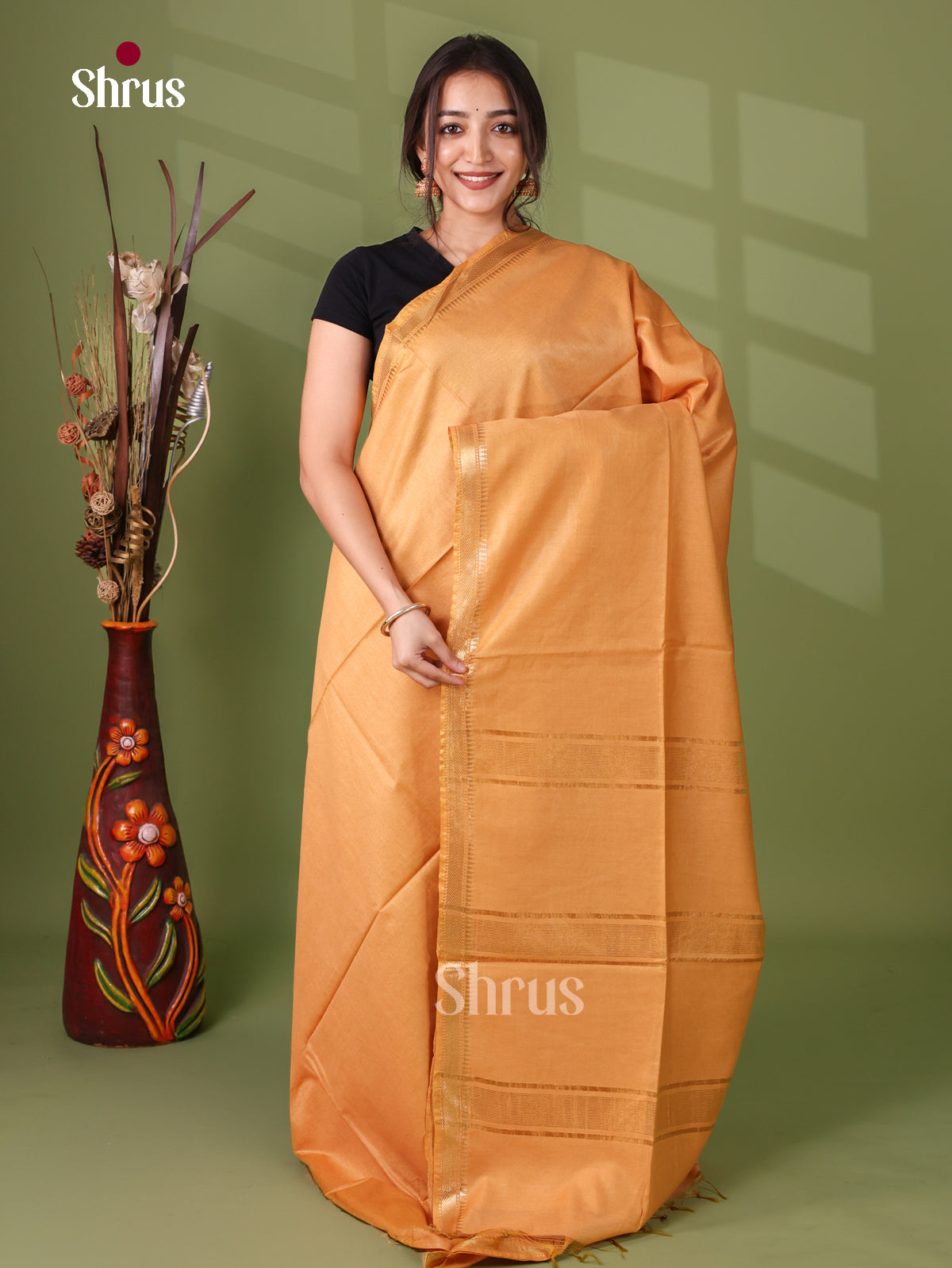 Semi Tussar Saree - EI05183