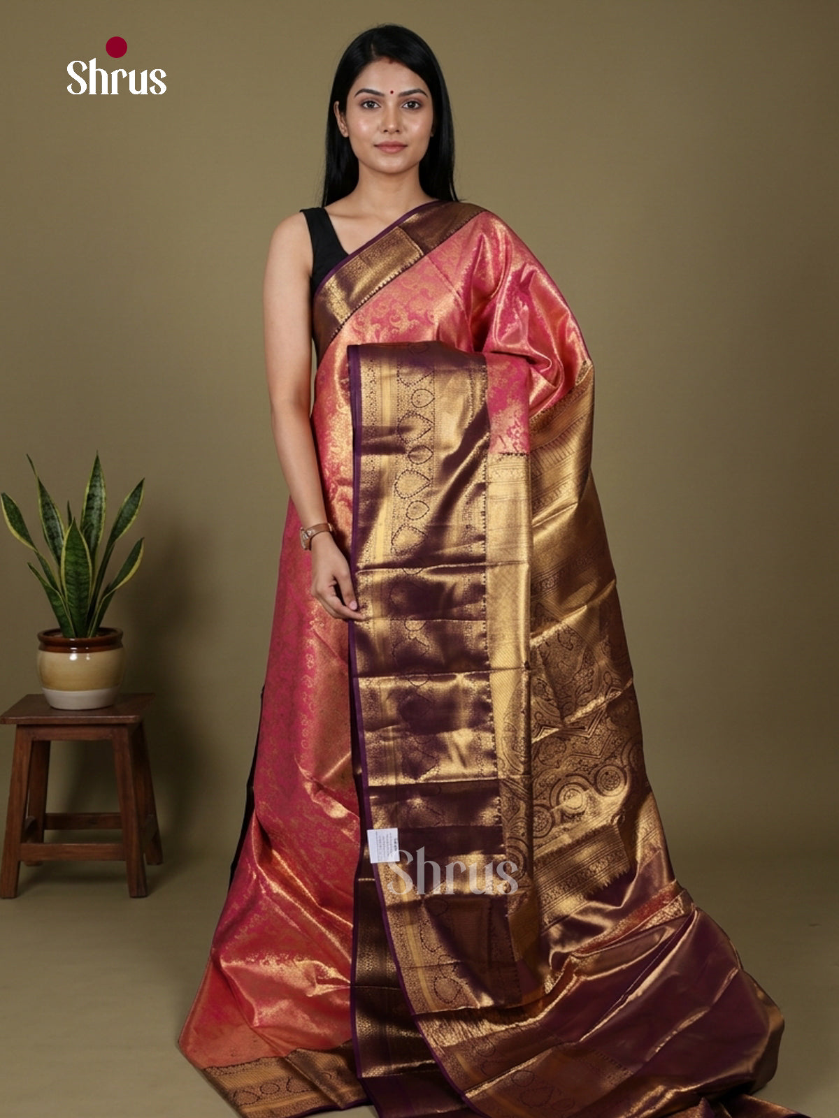 Kanchipuram-halfpure Saree - EI07086