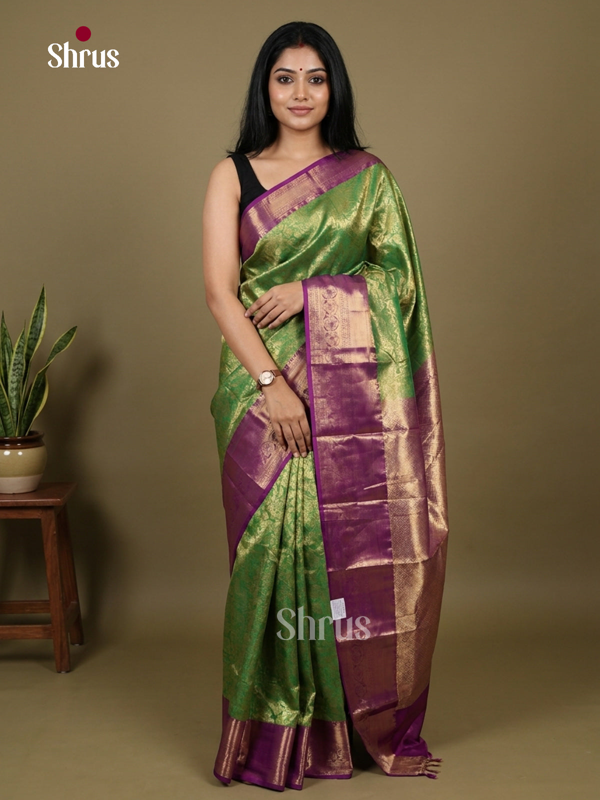 Kanchipuram-halfpure Saree - EI07169
