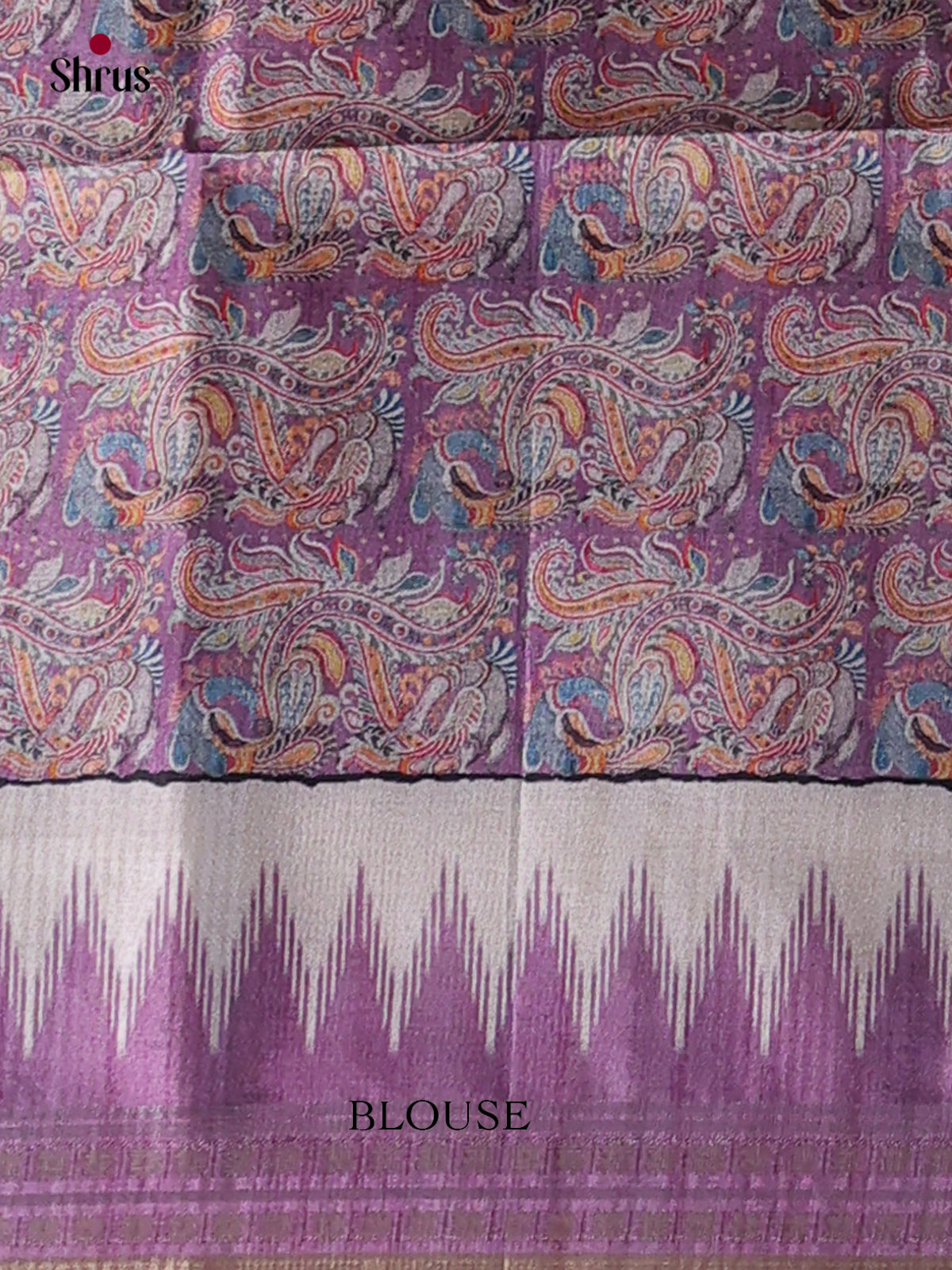 Printed Semi Tussar Saree - EI07186 - Shop on Shrus.com