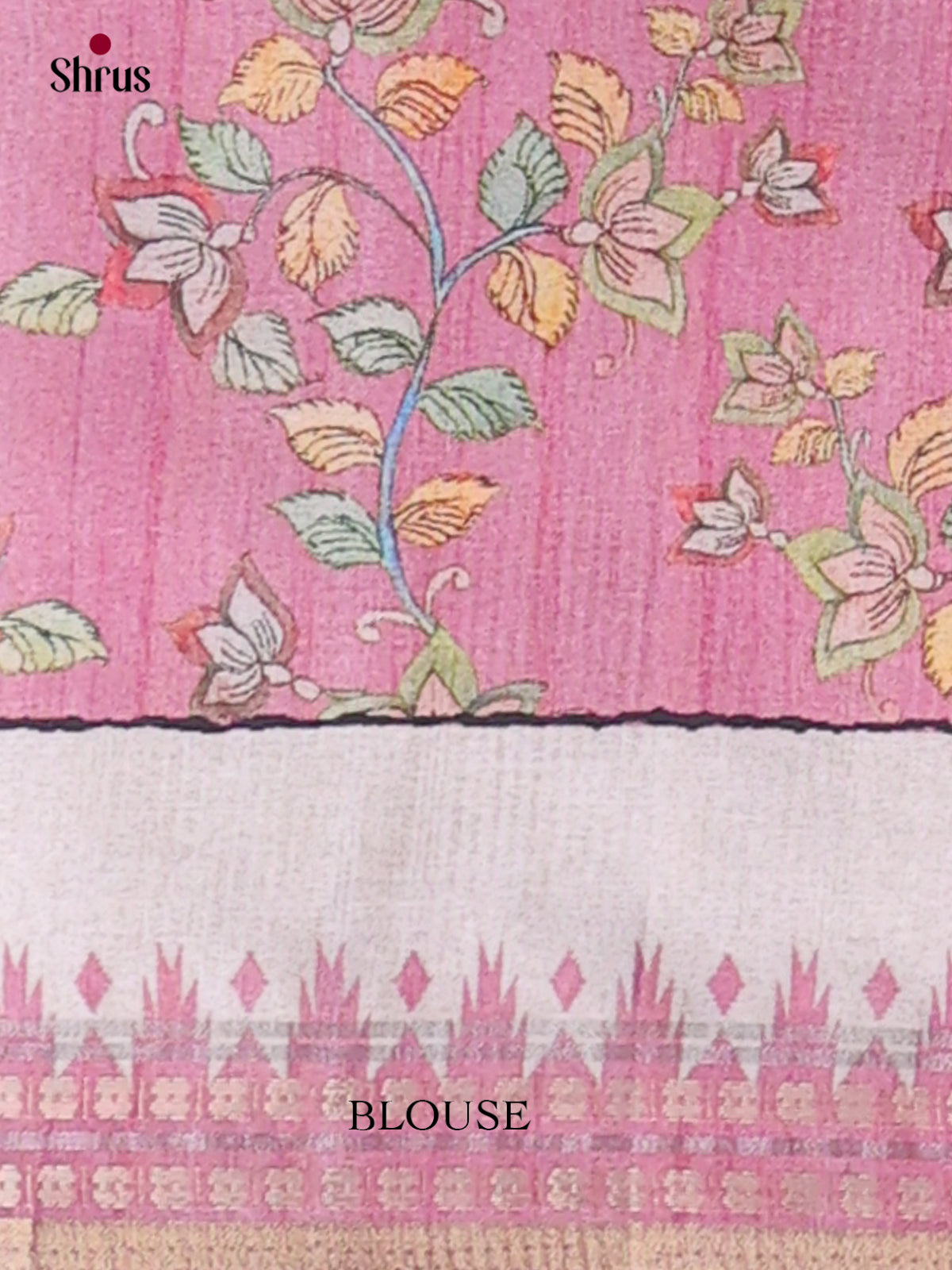 Printed Semi Tussar Saree - EI07192 - Shop on Shrus.com