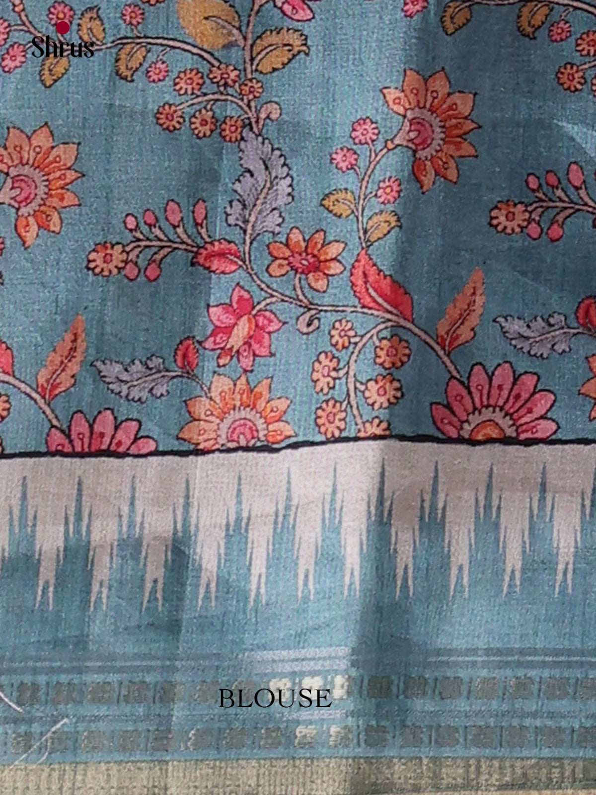 Printed Semi Tussar Saree - EI07194 - Shop on Shrus.com