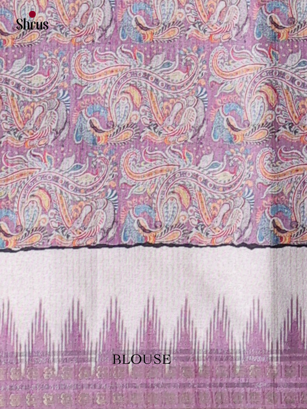 Printed Semi Tussar Saree - EI07196 - Shop on Shrus.com