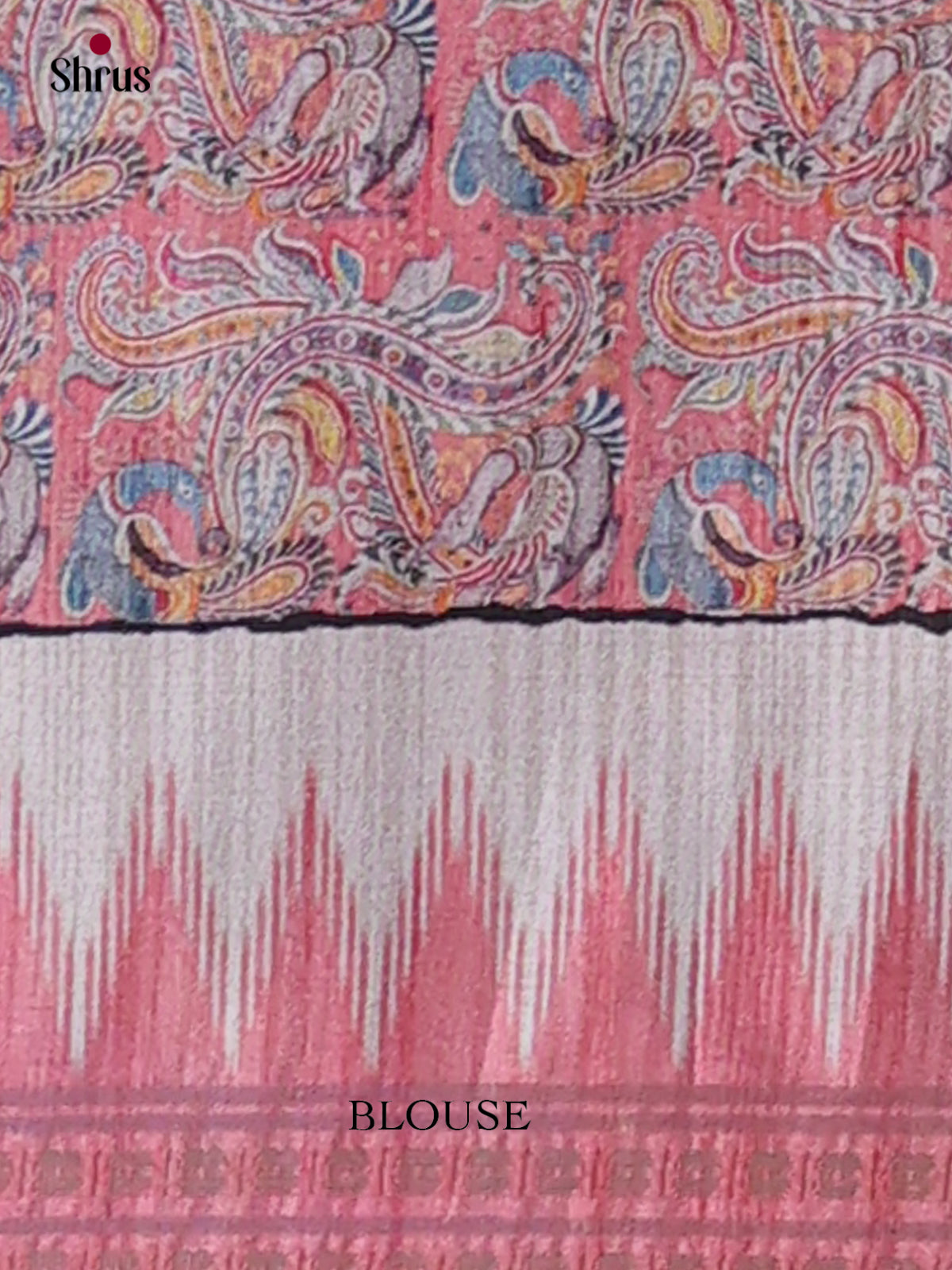 Printed Semi Tussar Saree - EI07198 - Shop on Shrus.com